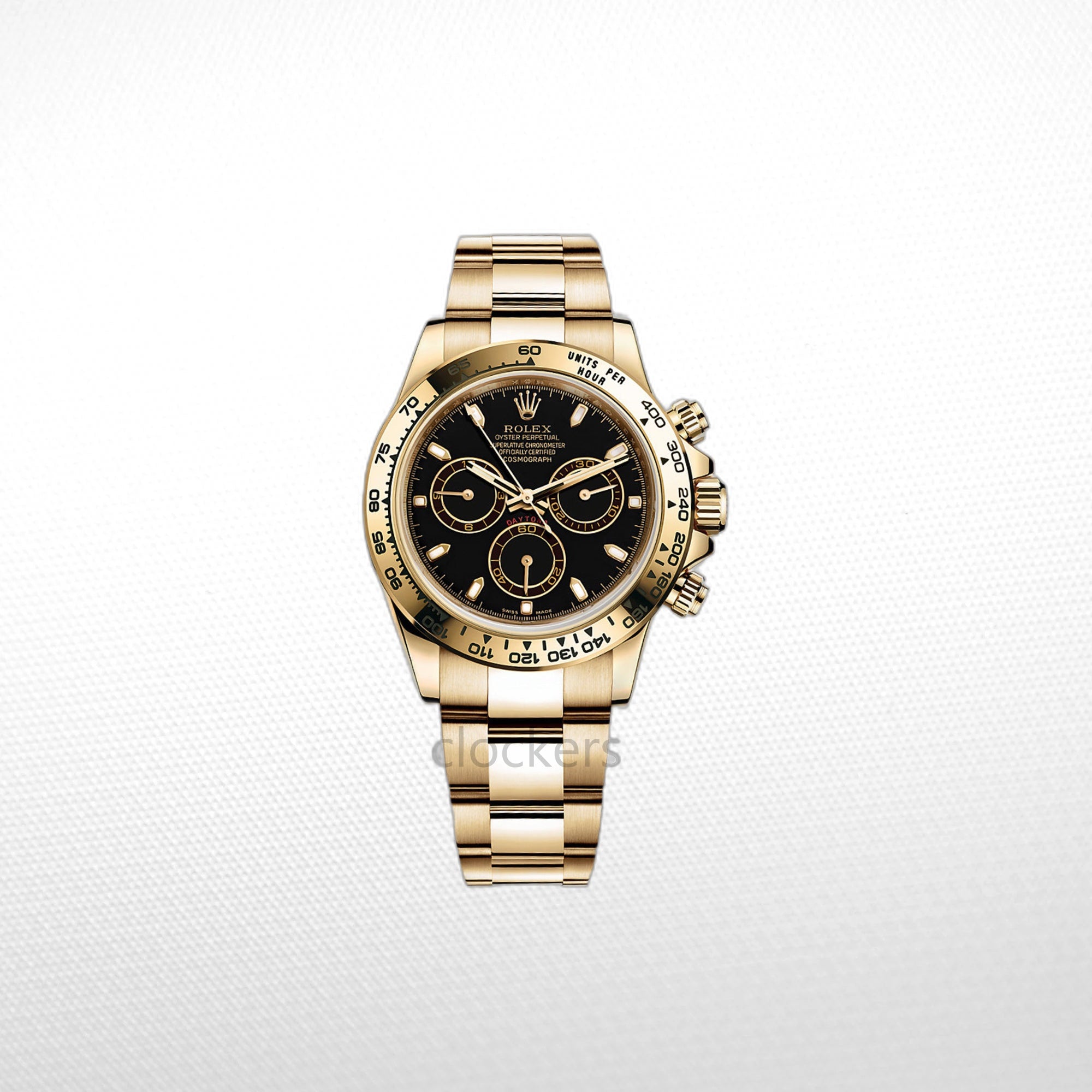 C0SM0GRAPH DAYT0NA GOLD BLACK DIAL 40MM CLONE