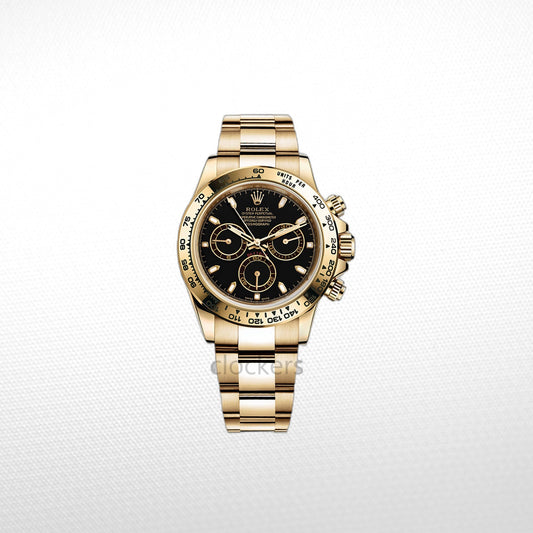 C0SM0GRAPH DAYT0NA GOLD BLACK DIAL 40MM CLONE