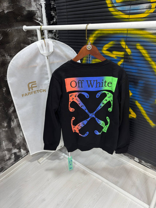 Hoodie black off white  - Of 1655