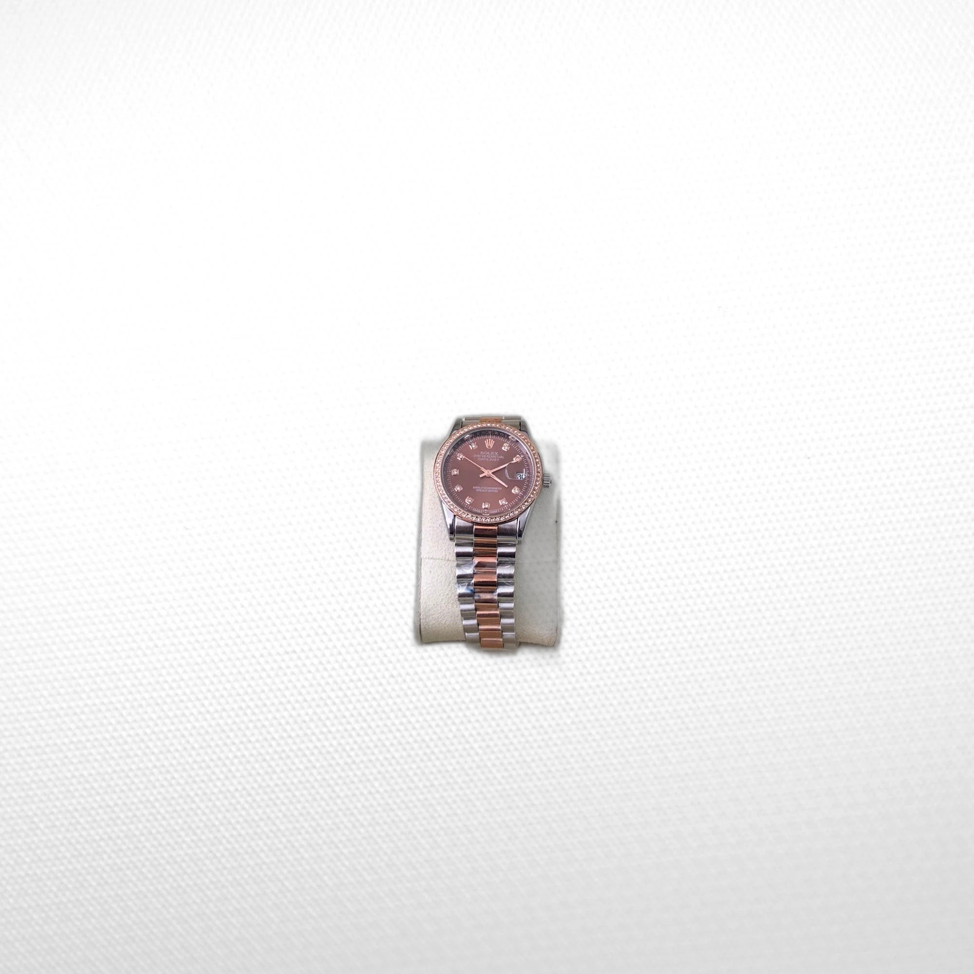 DATEJUST 36MM 2-TONE GOLD JUBILEE BRAWN DIAL DIAMONDS MARKERS QUALITY 2A