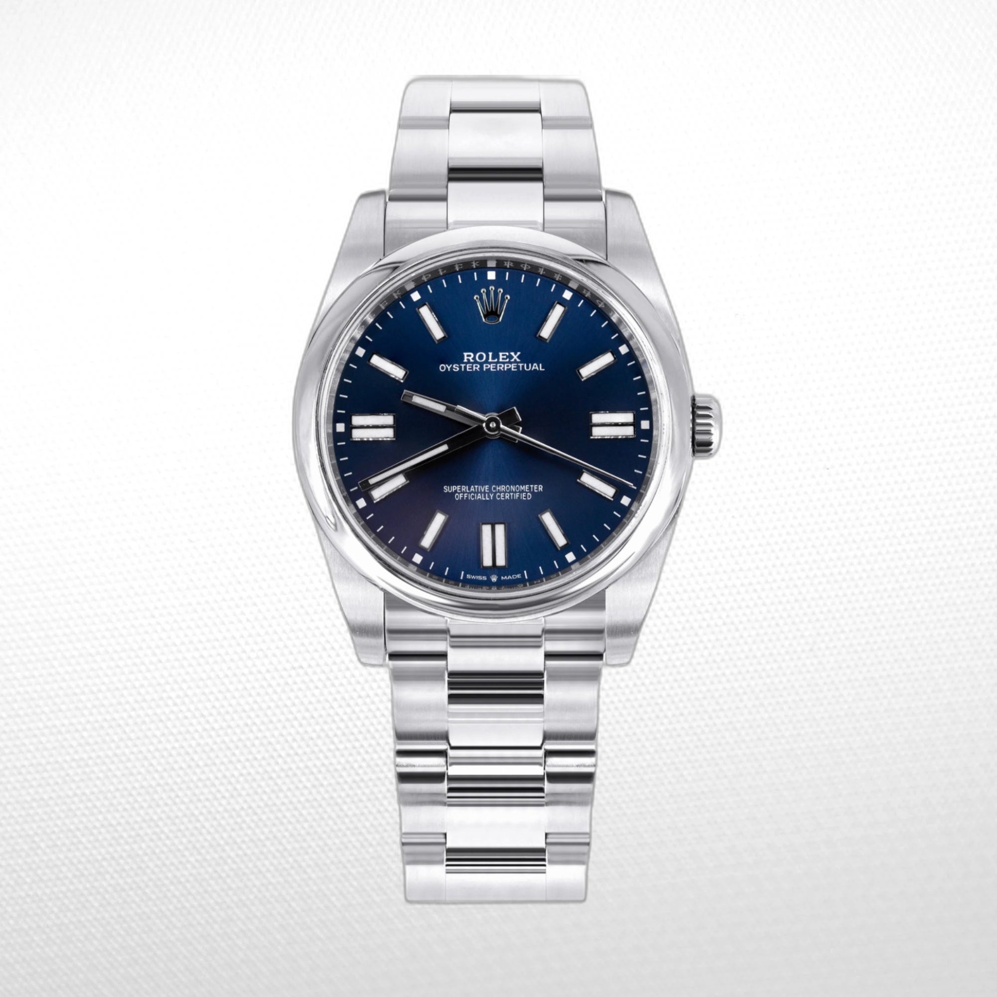 THE 2020 ROLEX OYSTER PERPETUAL 41 BLUE REFERENCE 124300  CLONE