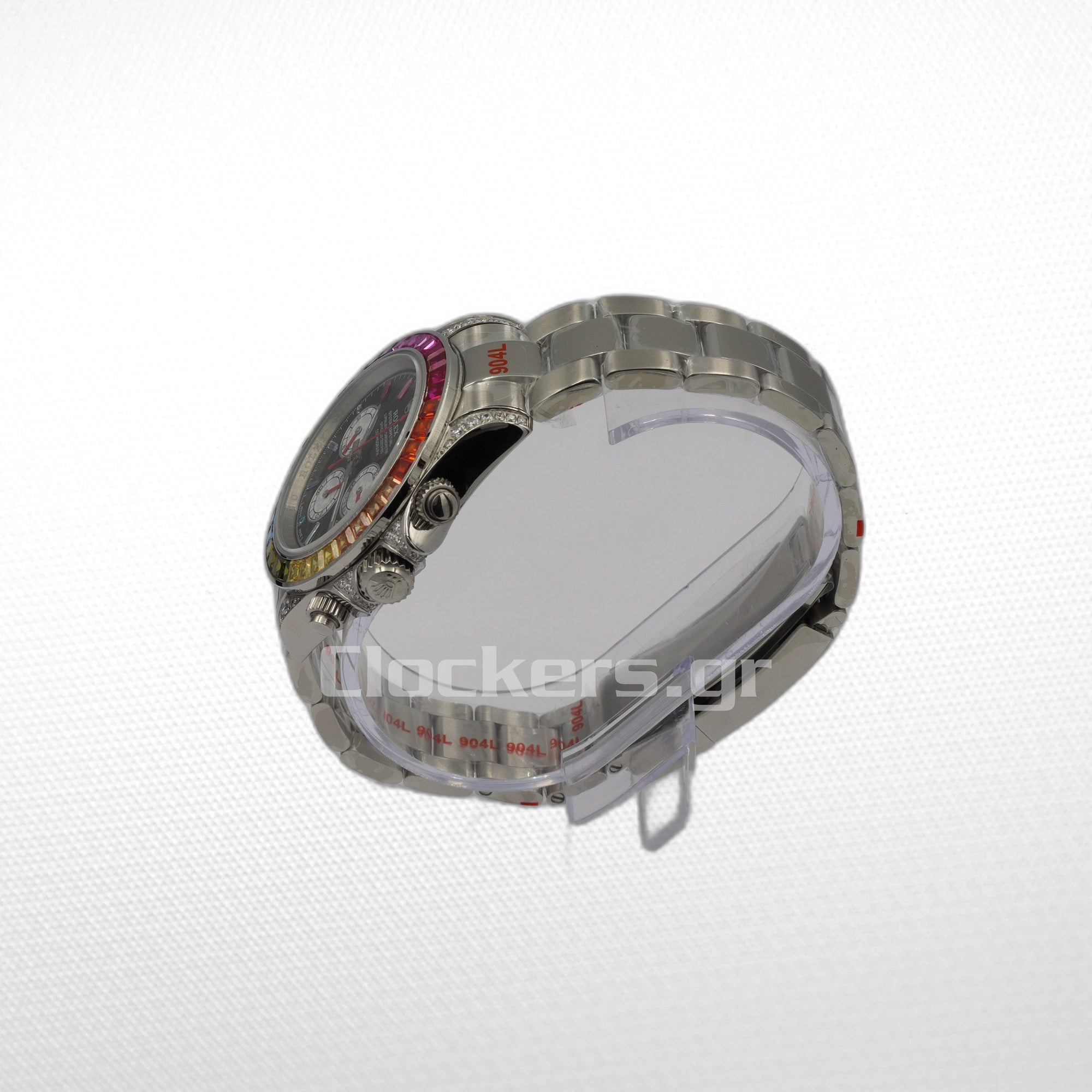C0SMOGRAPH DAYT0NA BLACK DIAL SILVER RAINBOW 40MM