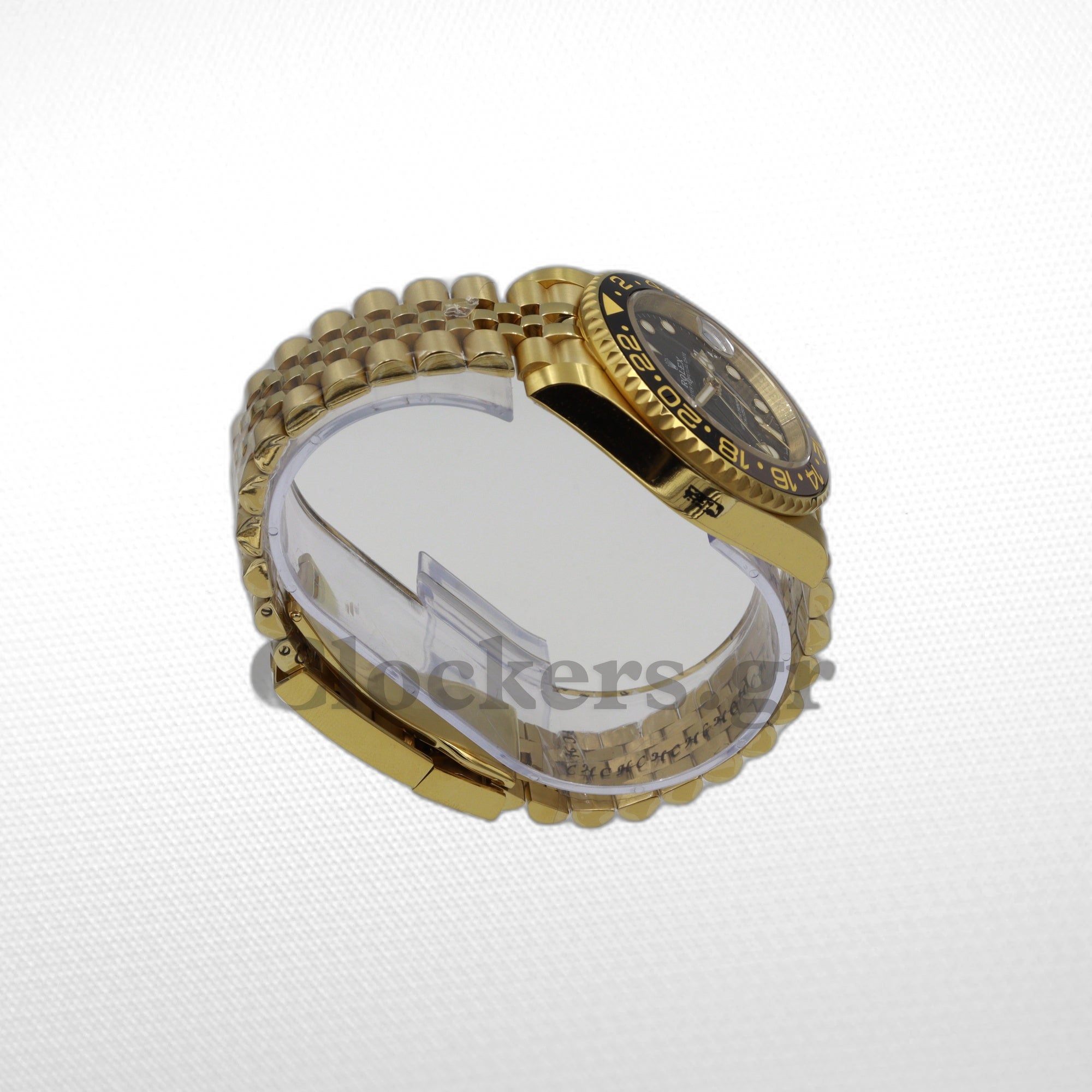 ROLEX GMT-MASTER II YELLOW GOLD BLACK DIAL CERAMIC BEZEL 40MM
