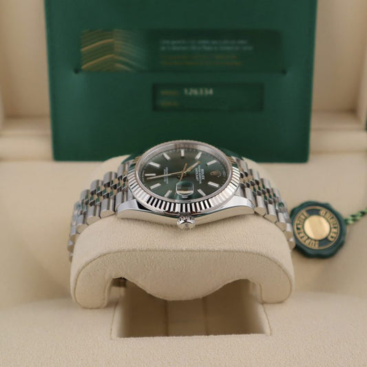 Date Just Green Dial