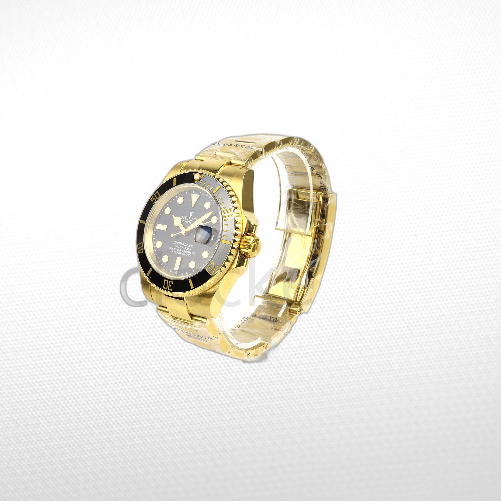 SUBMARINER GOLD BLACK DIAL CERAMIC BEZEL 40MM CLONE