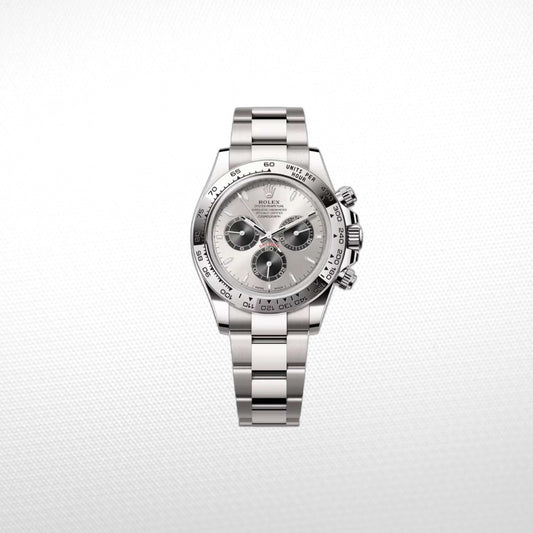 DAYTONA 18K WHITE GOLD STEEL DIAL 40MM