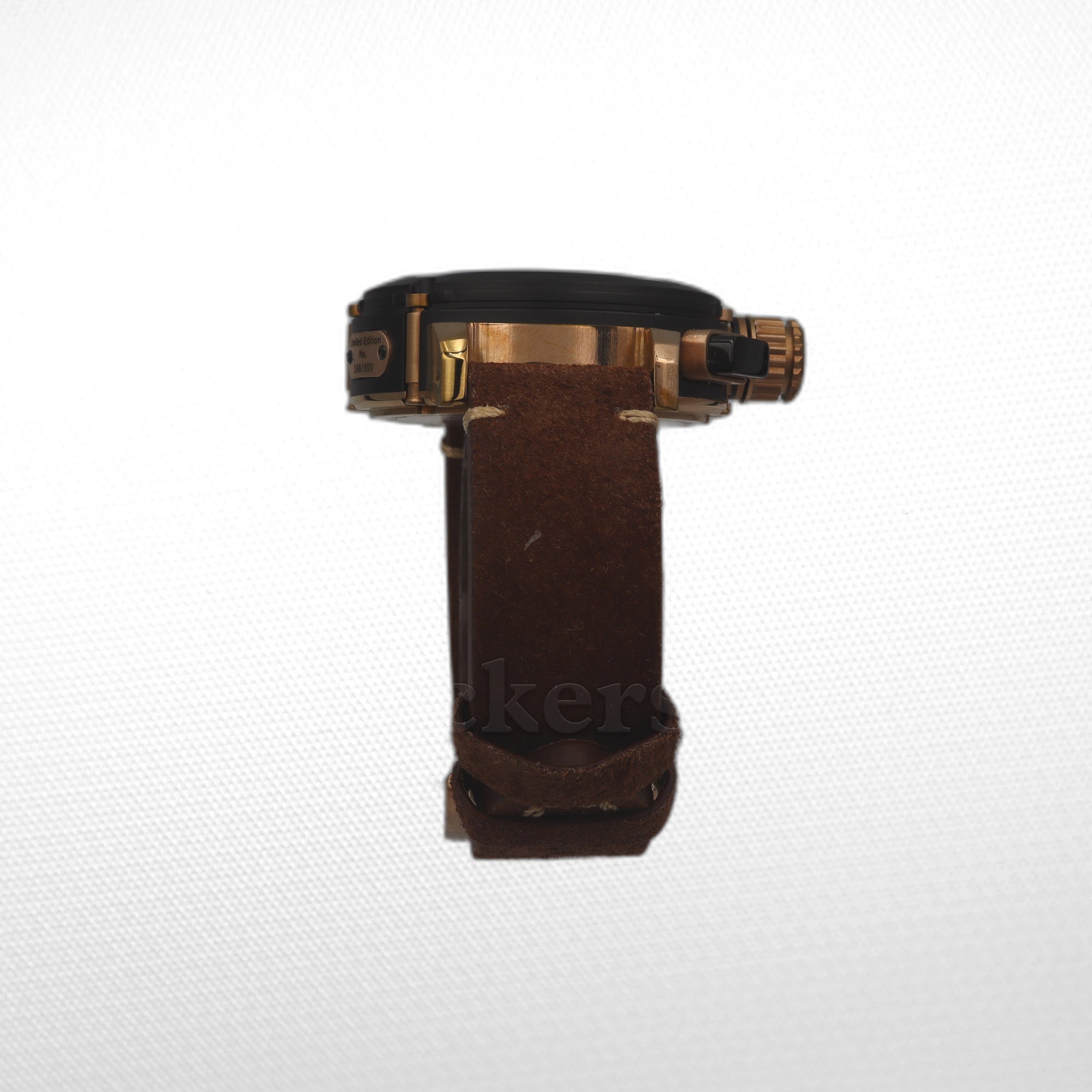 U-BOAT CHIMERA 46MM LIMITED EDITION LEATHER STRAP BROWN DIAL