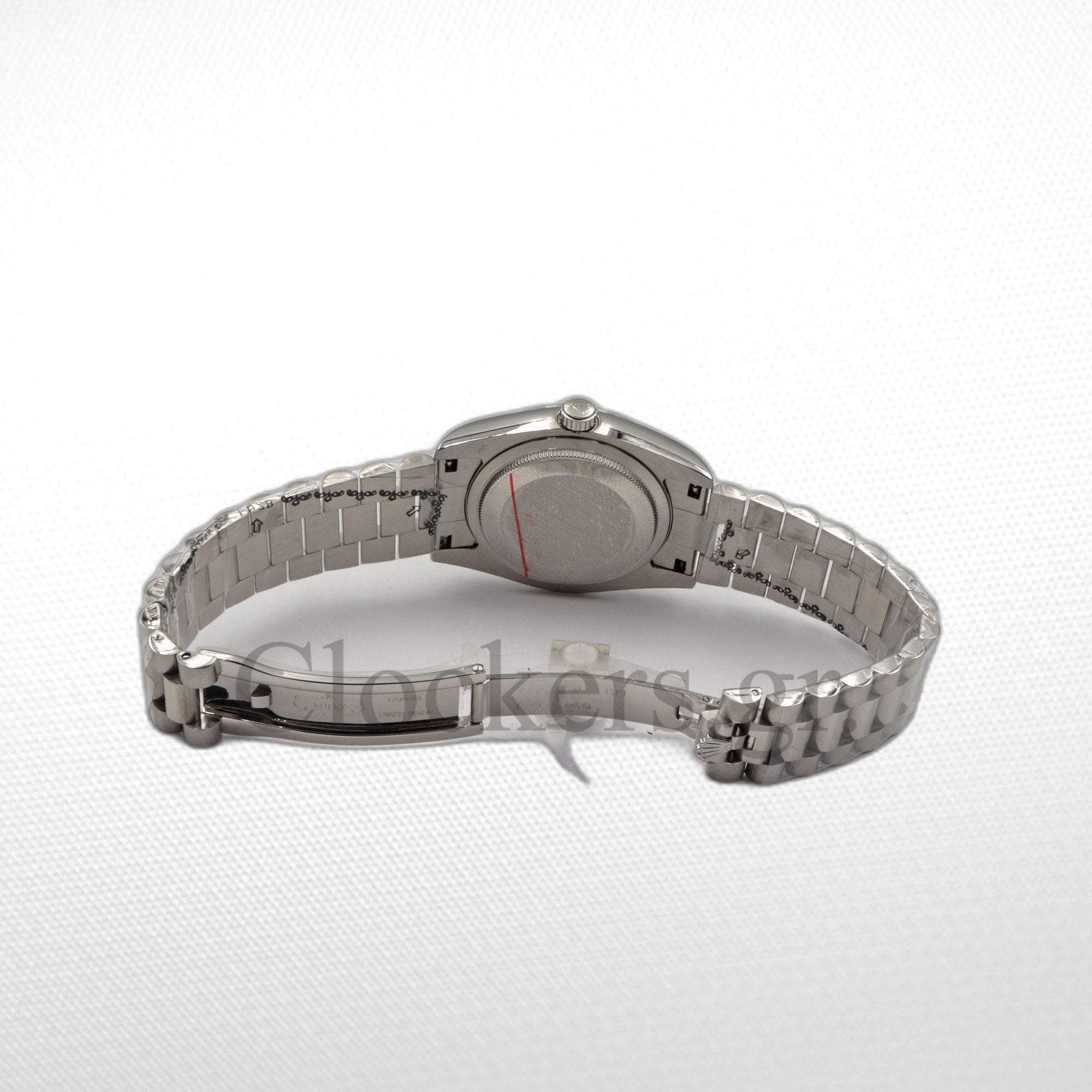 Rolex Day-Date 36 36mm Day Date 12834 White Gold with Diamond Bezel Pink Opal Dial