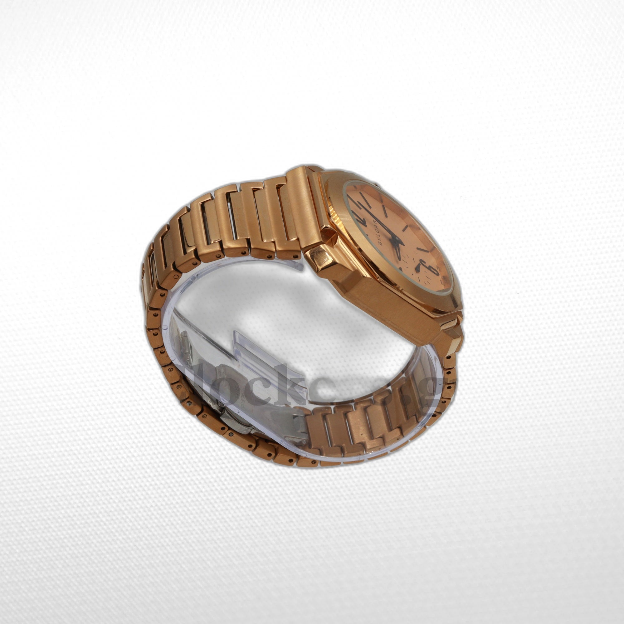 BVLGARI OCTO  EXTRA-THIN SATIN-POLISHED ROSE GOLD DIAL- ROSE GOLD BRACELET