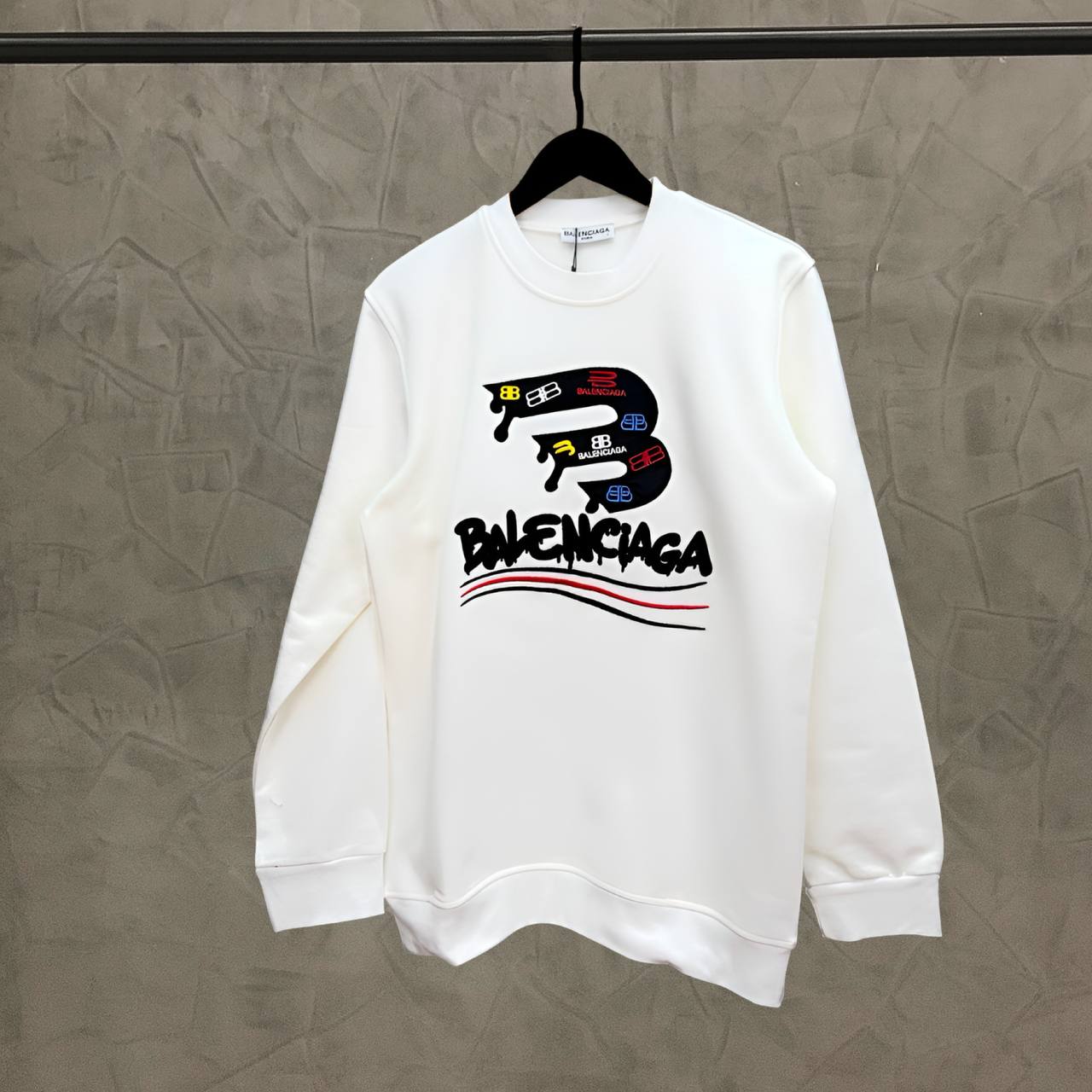 Hoodie White Balenciaga   - Bl 1632l