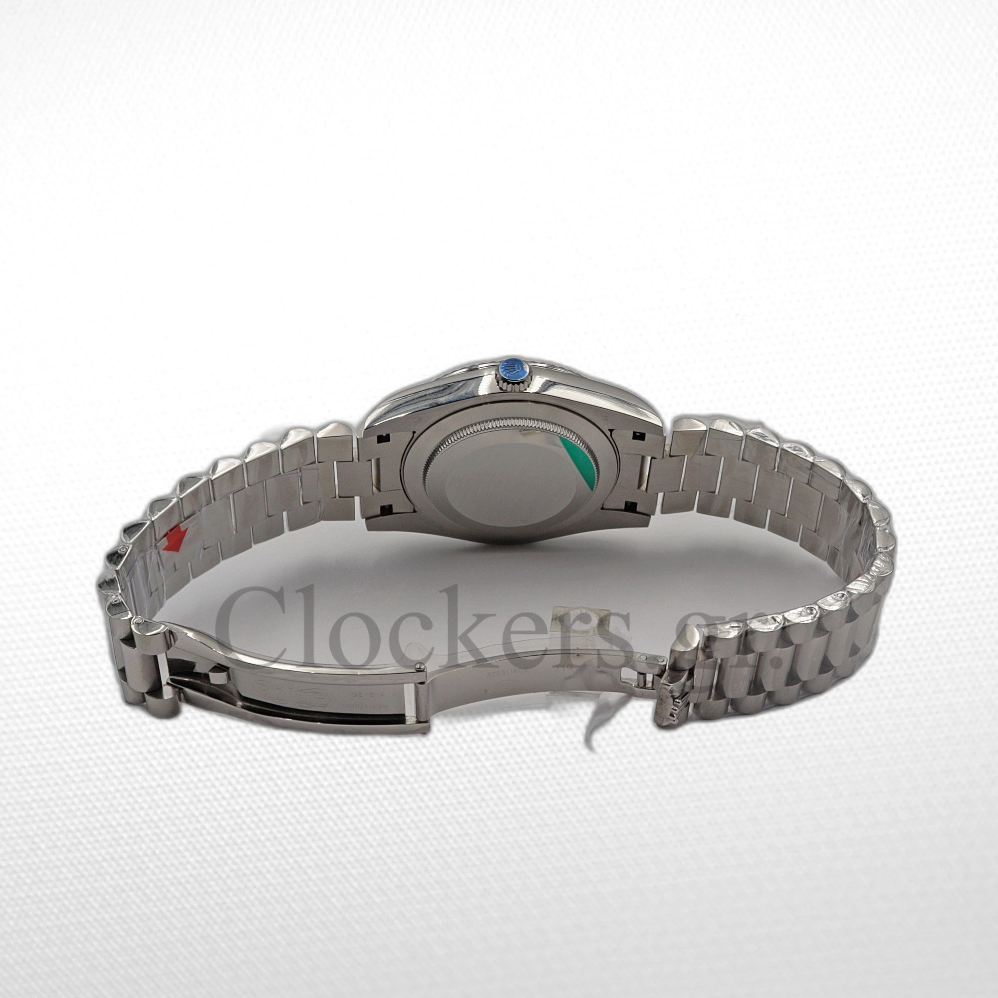 DAY-DATE 36 MM SS SKY BLUE DIAL DIAMONDS MARKERS