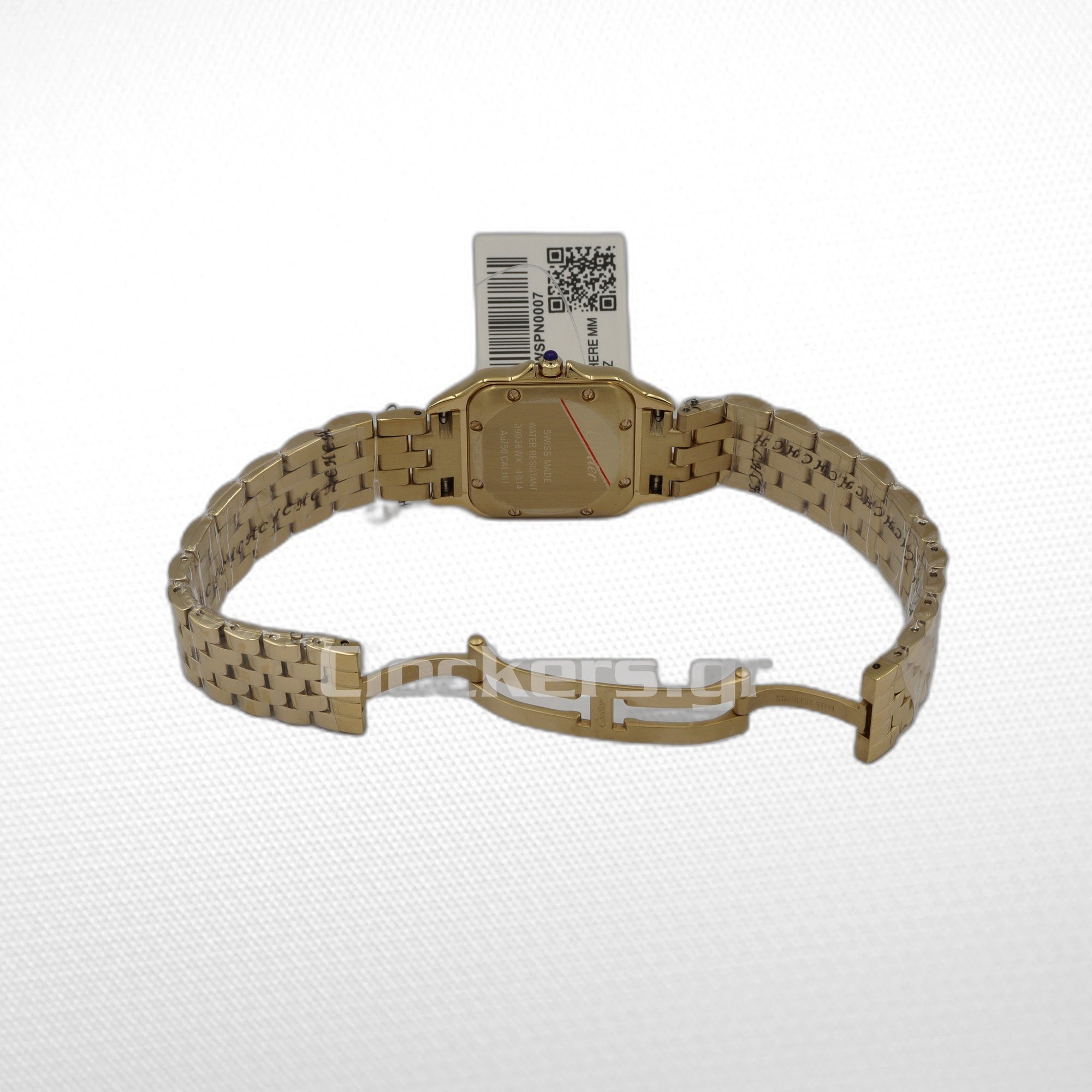 CARTIER PANTHÈRE  18K GOLD  DATE ROMAN DIAL WITH