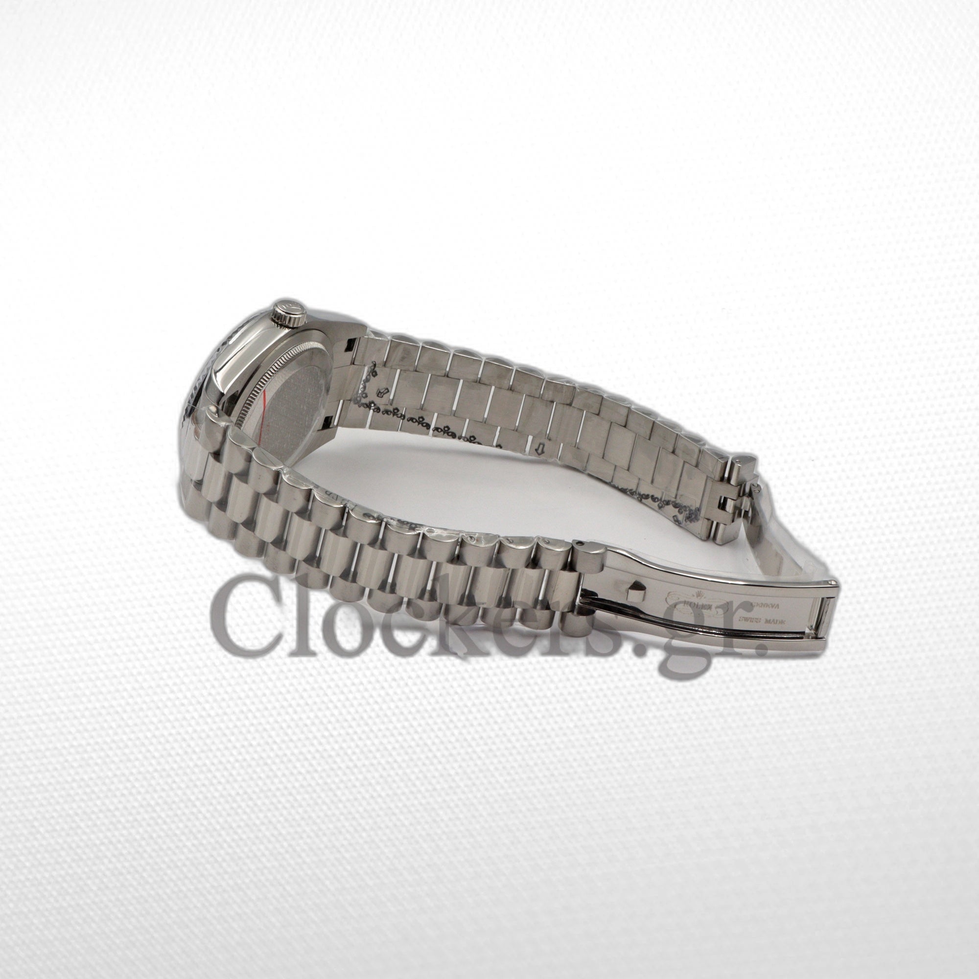 Rolex Day-Date 36 36mm Day Date 12834 White Gold with Diamond Bezel Pink Opal Dial