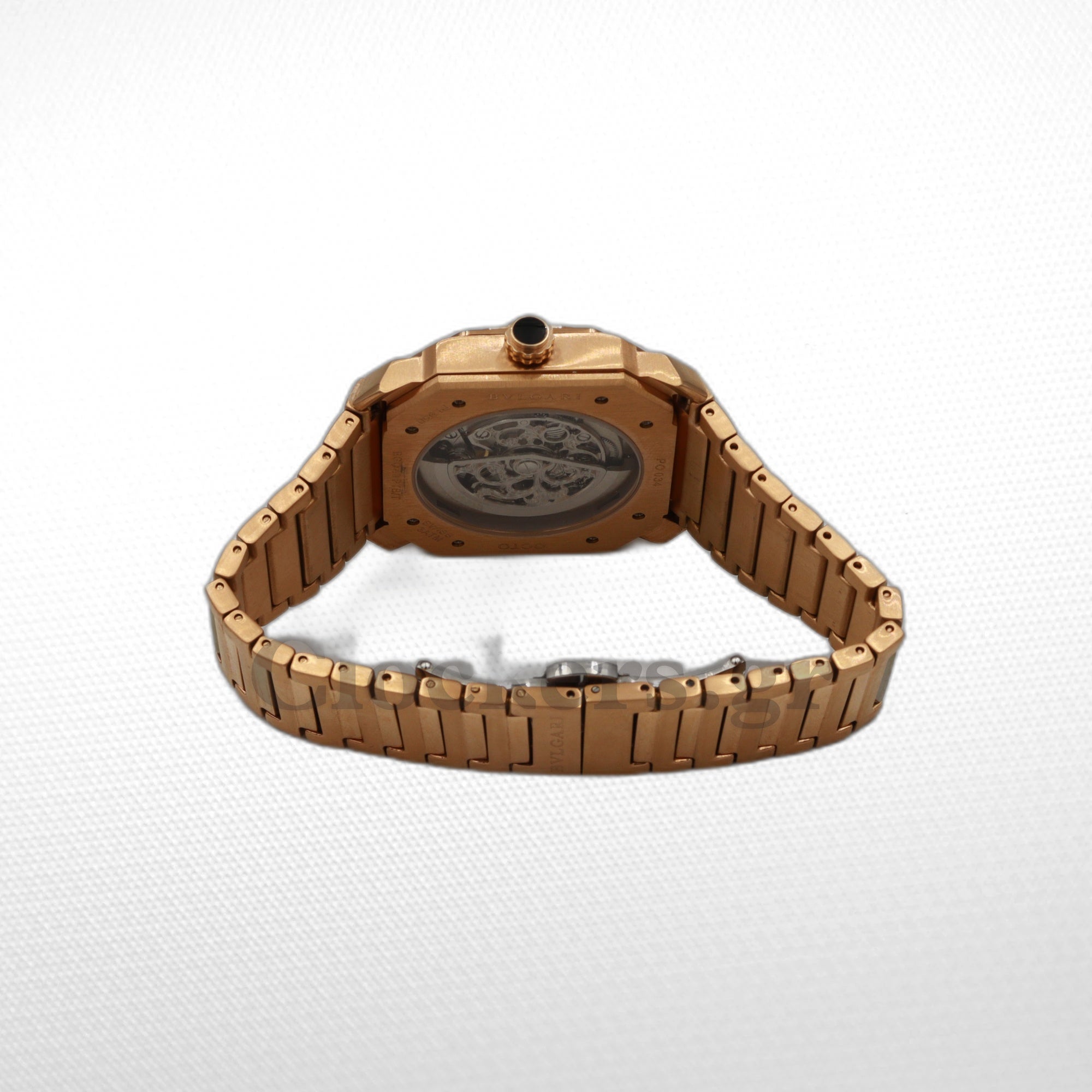 BVLGARI OCTO  EXTRA-THIN SATIN-POLISHED ROSE GOLD DIAL- ROSE GOLD BRACELET