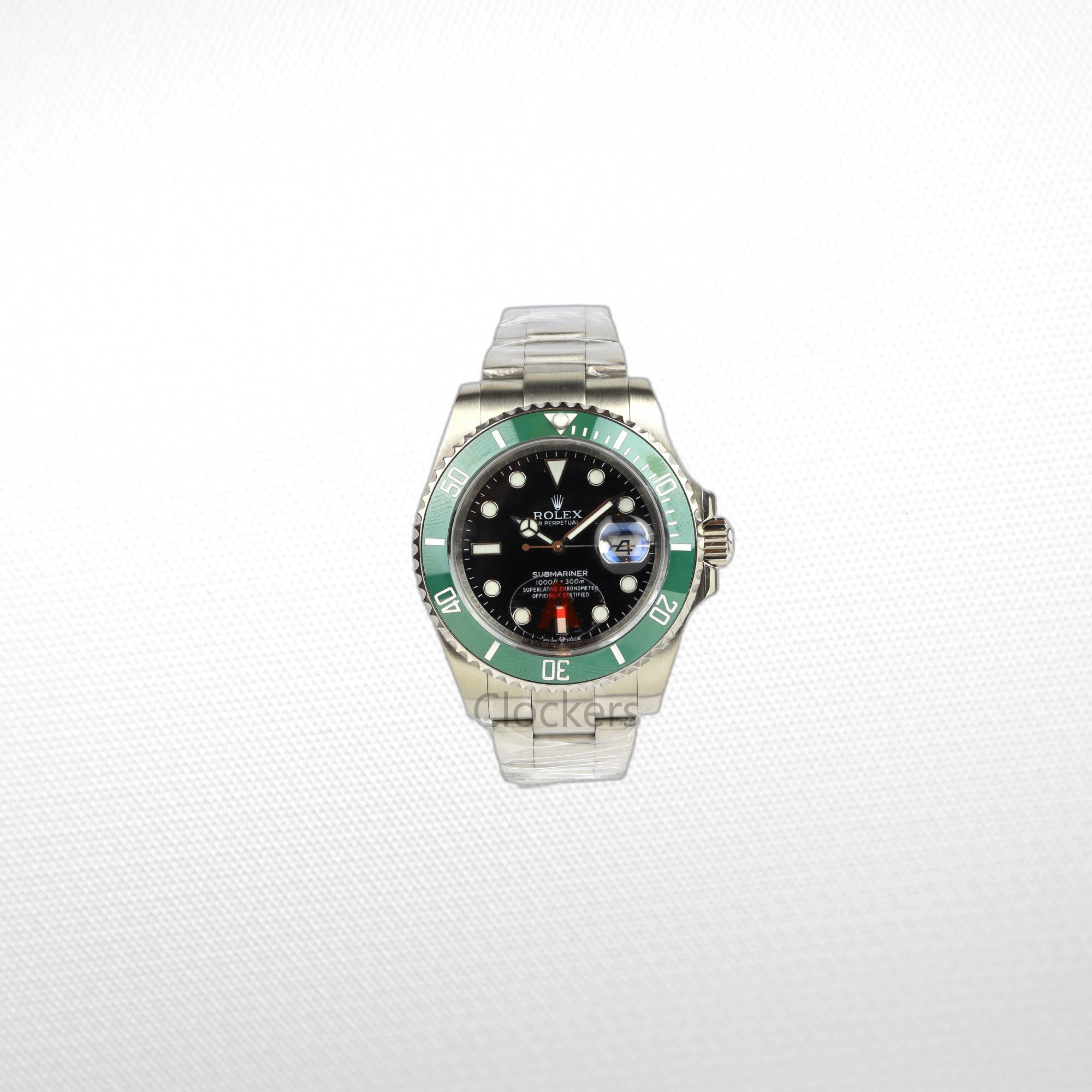SUBMARINER SS BLACK COLLECTOR GREEN CERAMIC BEZEL 41MM CLONE