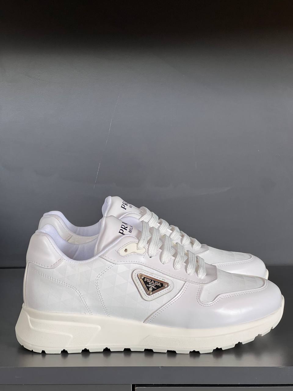 Prada Leather Sneakers White