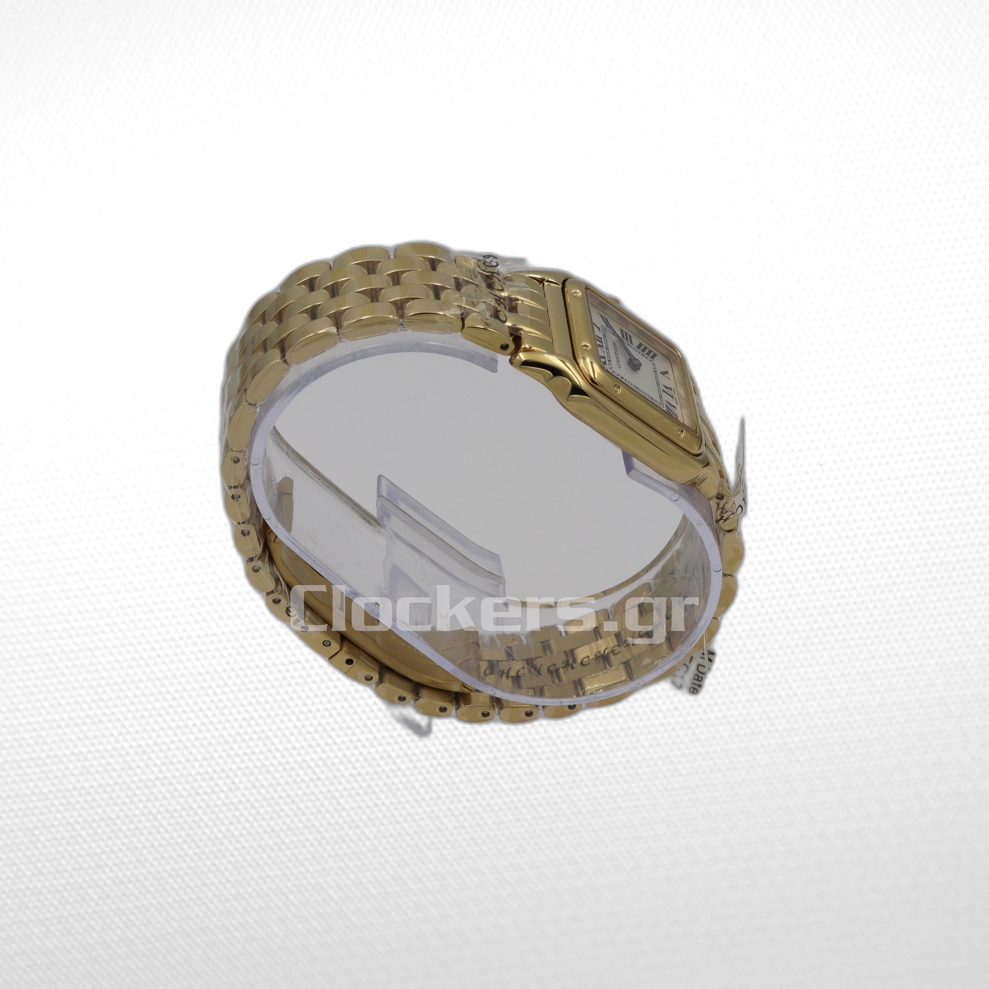 CARTIER PANTHÈRE  18K GOLD  DATE ROMAN DIAL WITH