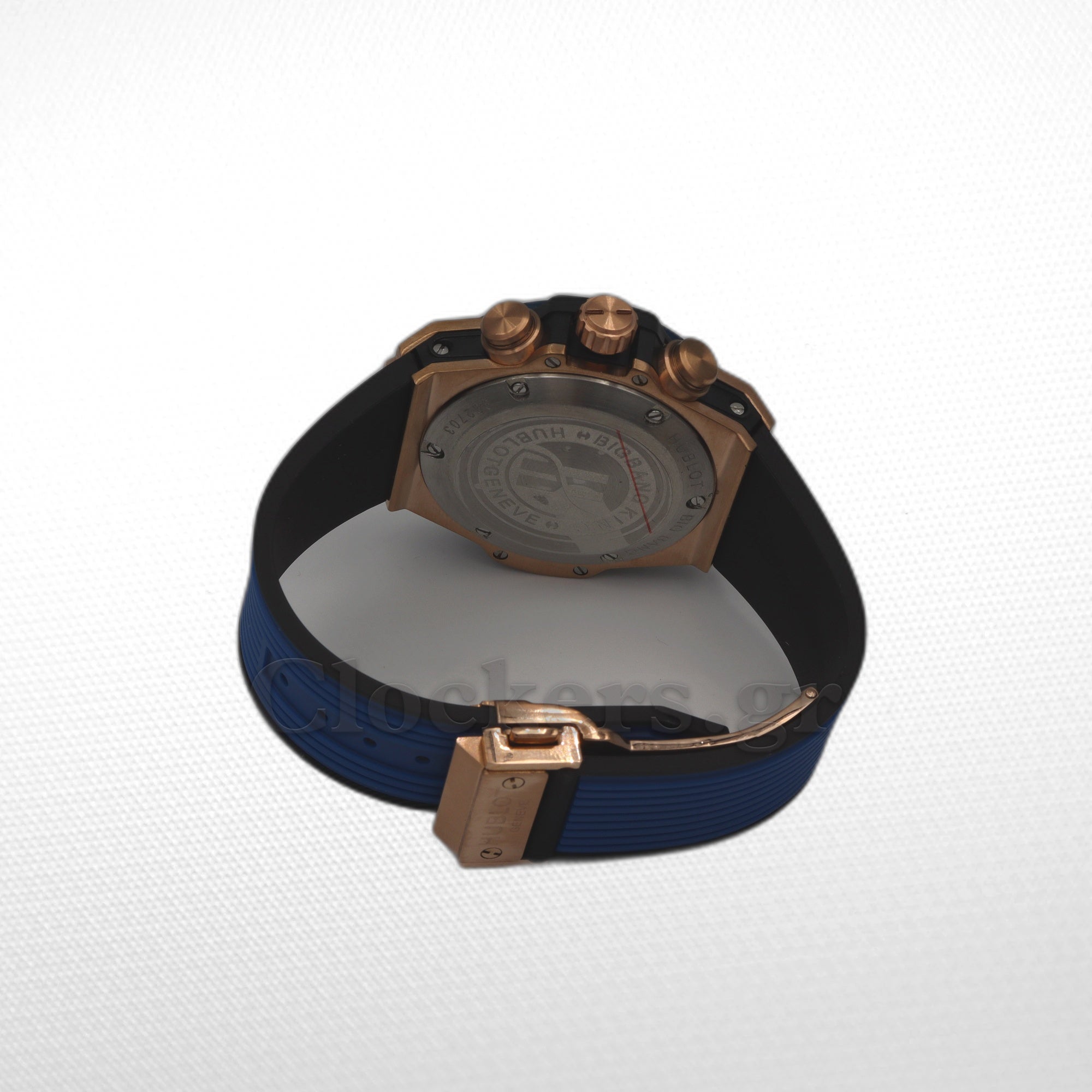 Hublot Big Bang Unico  Rose Gold - Blue Skeleton Dial - Rubber Strap