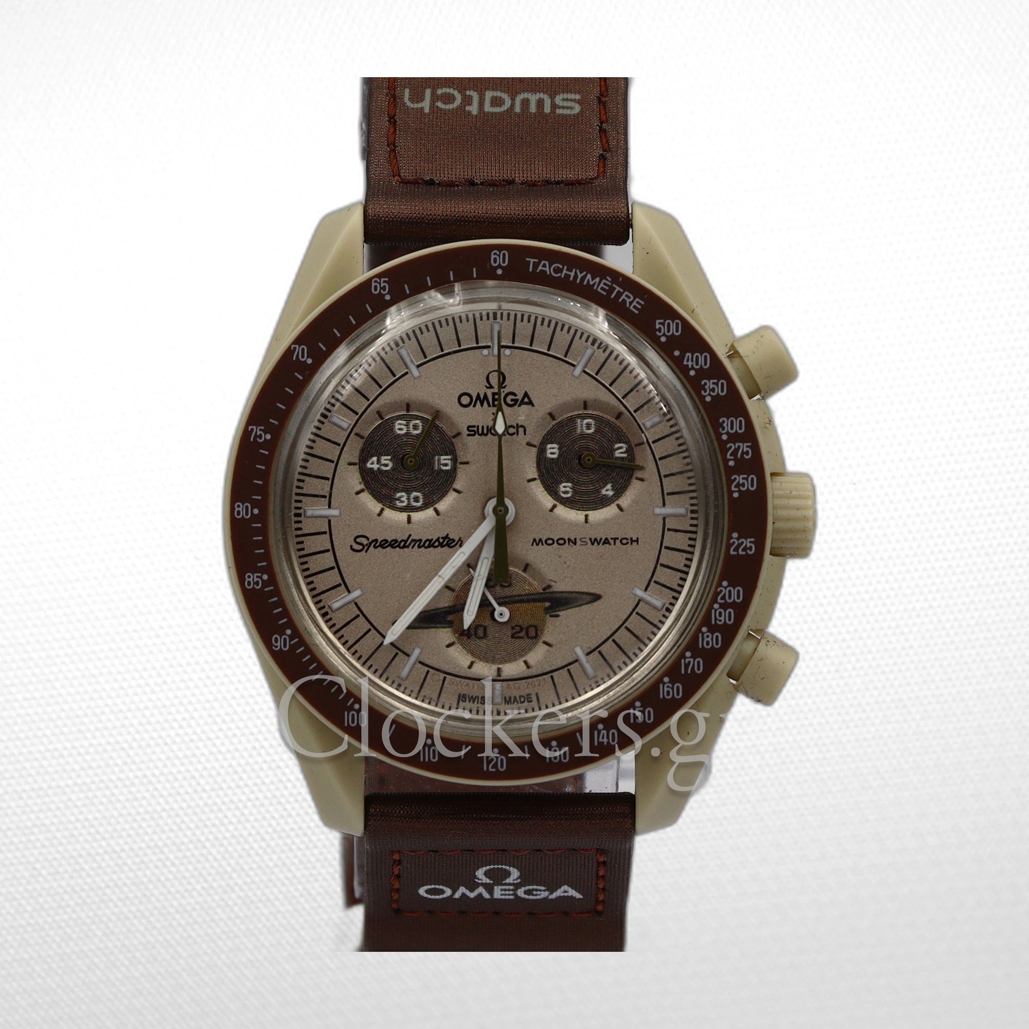 Omega Swatch Omega Swatch X Omega Moonswatch - Snoopy brown