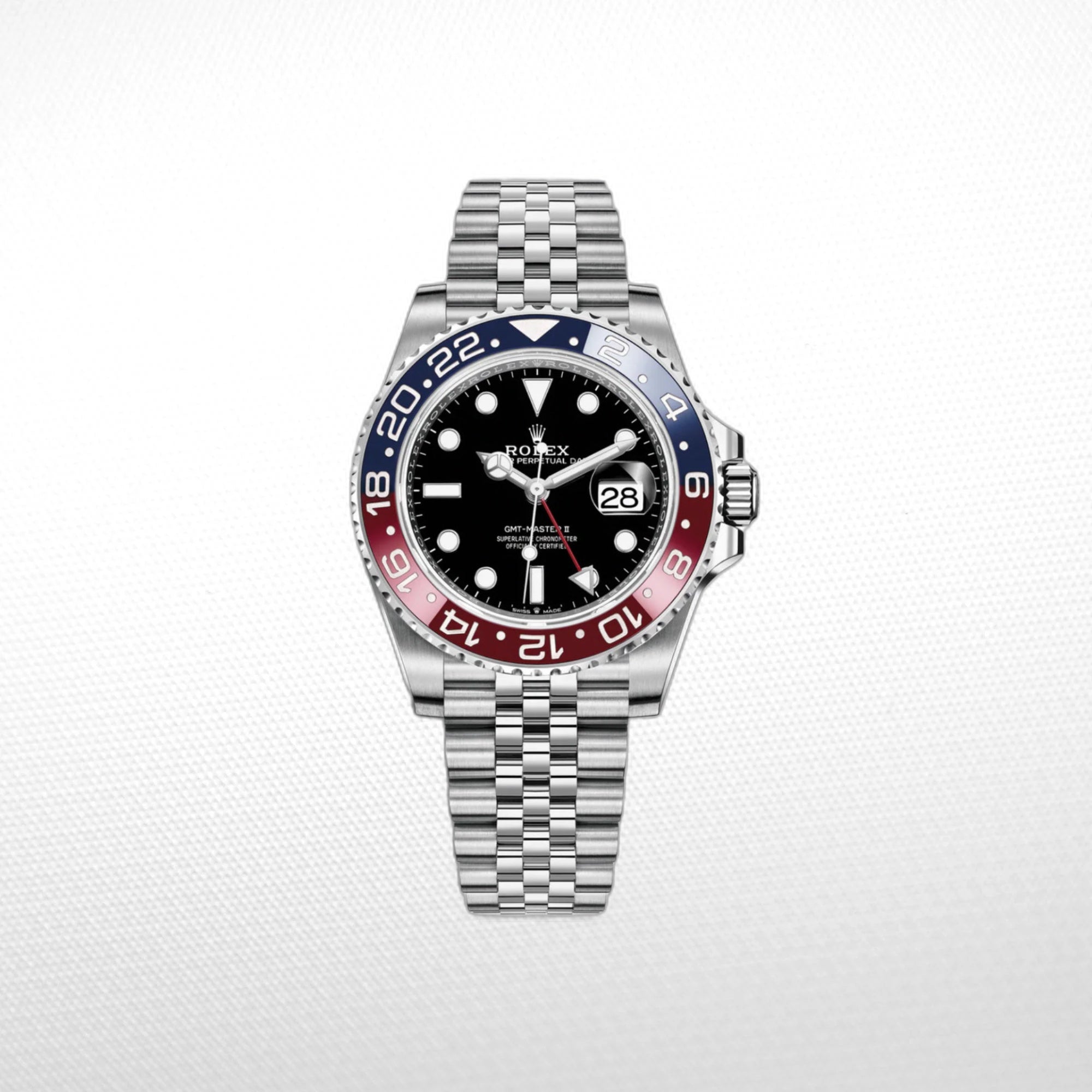 GMT-MASTER II SS BLUE/RED PEPSI CERAMIC BEZEL 40MM CLONE