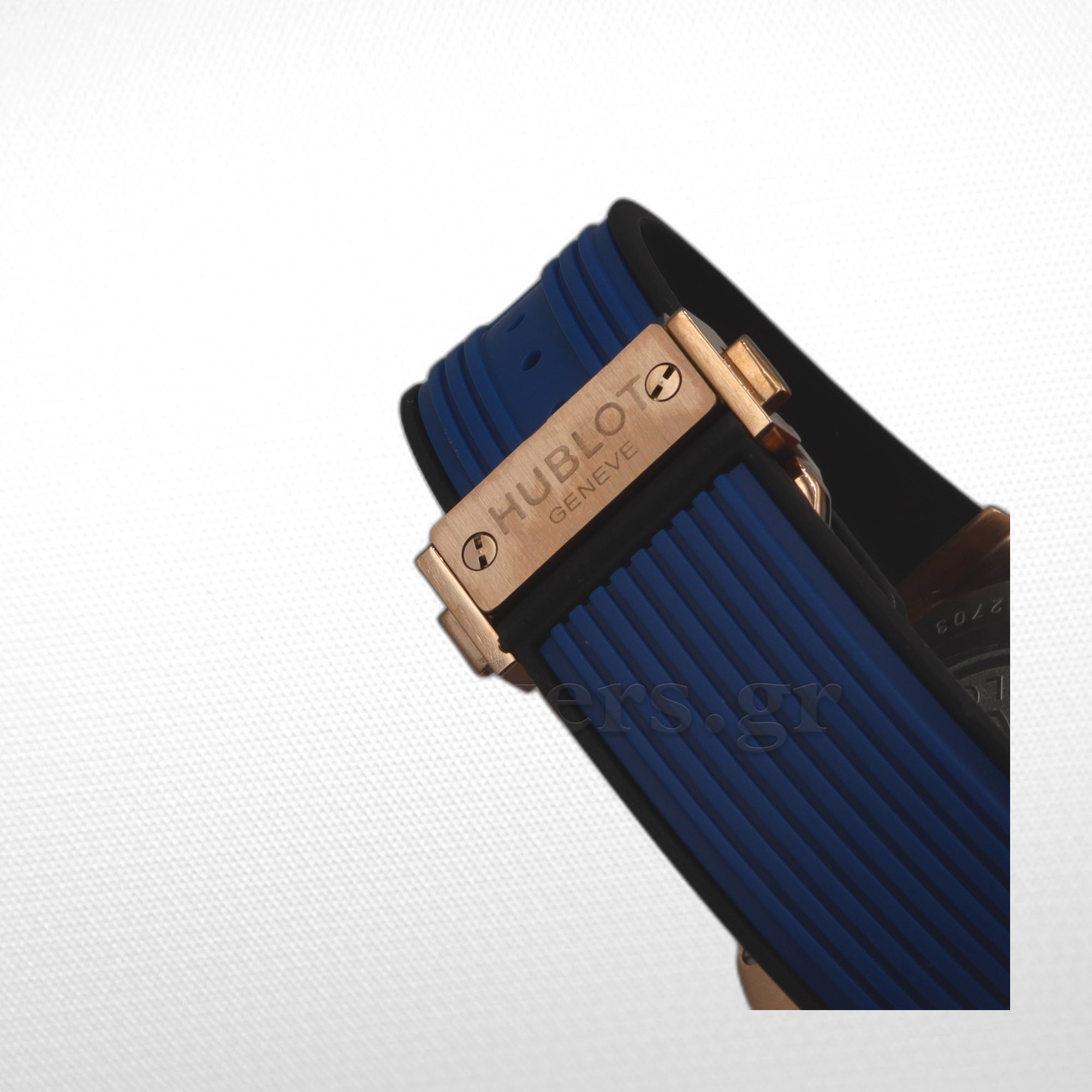 Hublot Big Bang Unico  Rose Gold - Blue Skeleton Dial - Rubber Strap