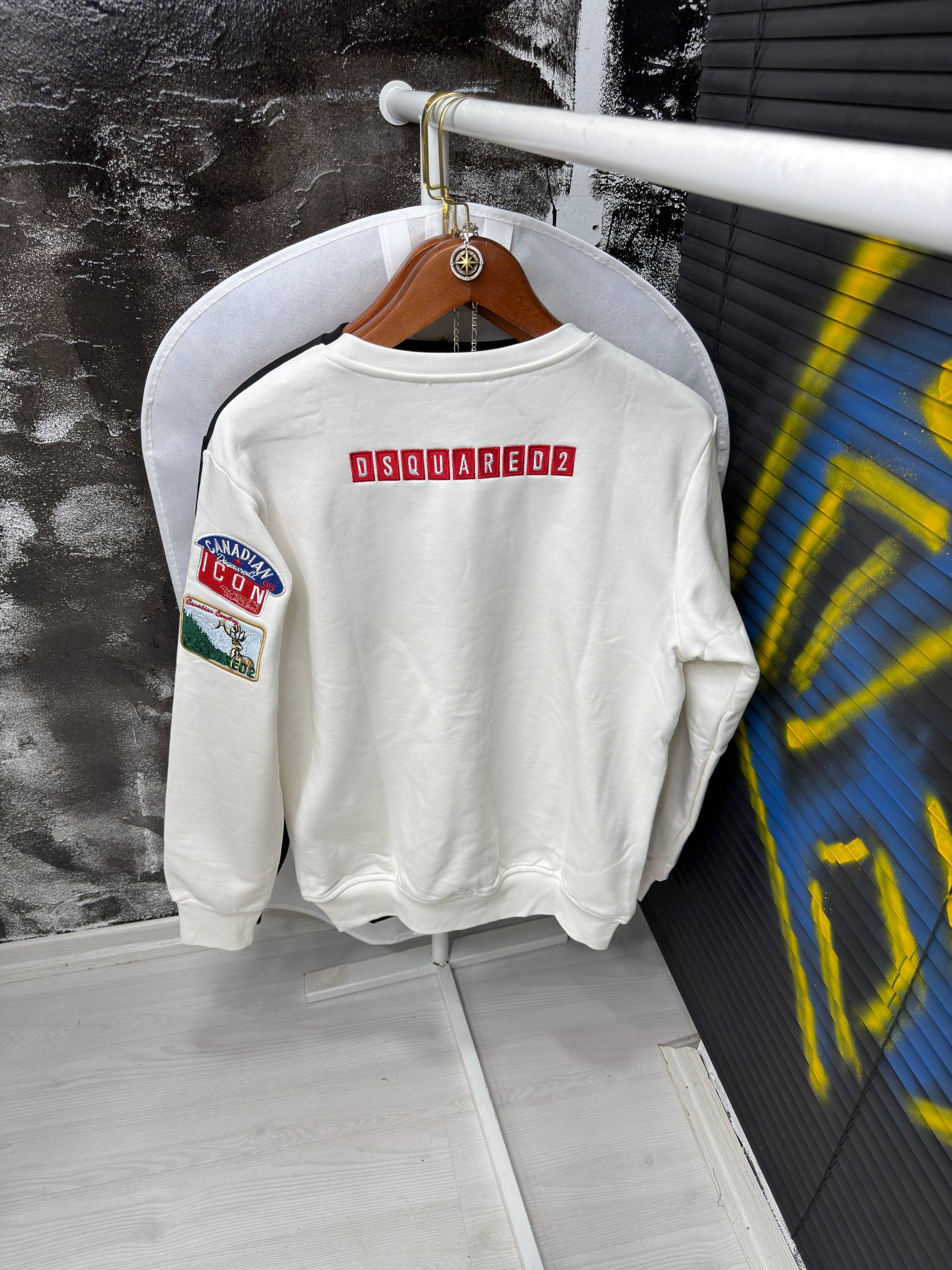 Hoodie white Dsquared- dsq 1662