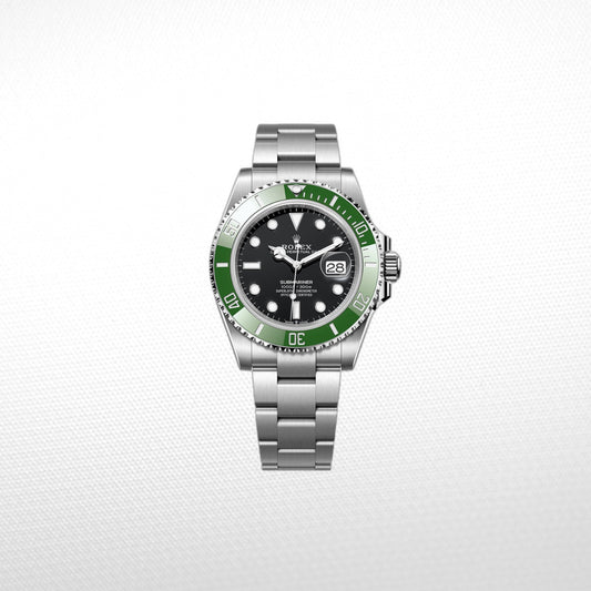 SUBMARINER SS BLACK COLLECTOR GREEN CERAMIC BEZEL 41MM CLONE