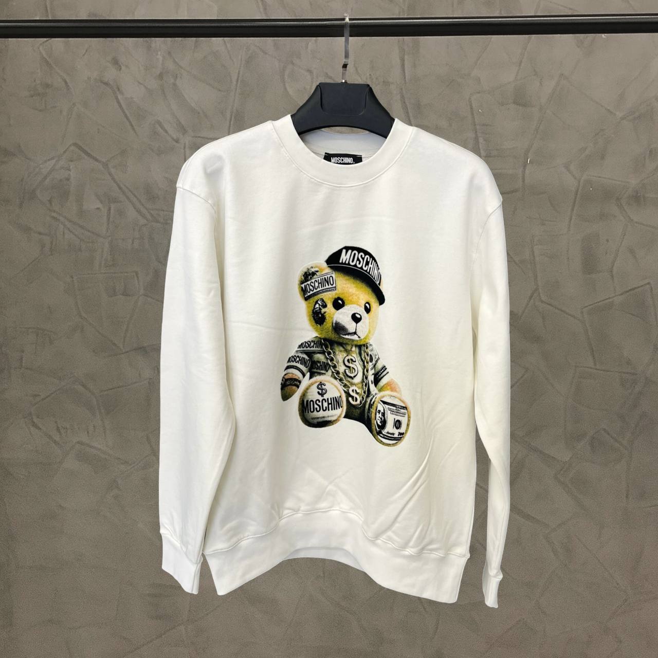 Hoodie White Moschino - MS 1623