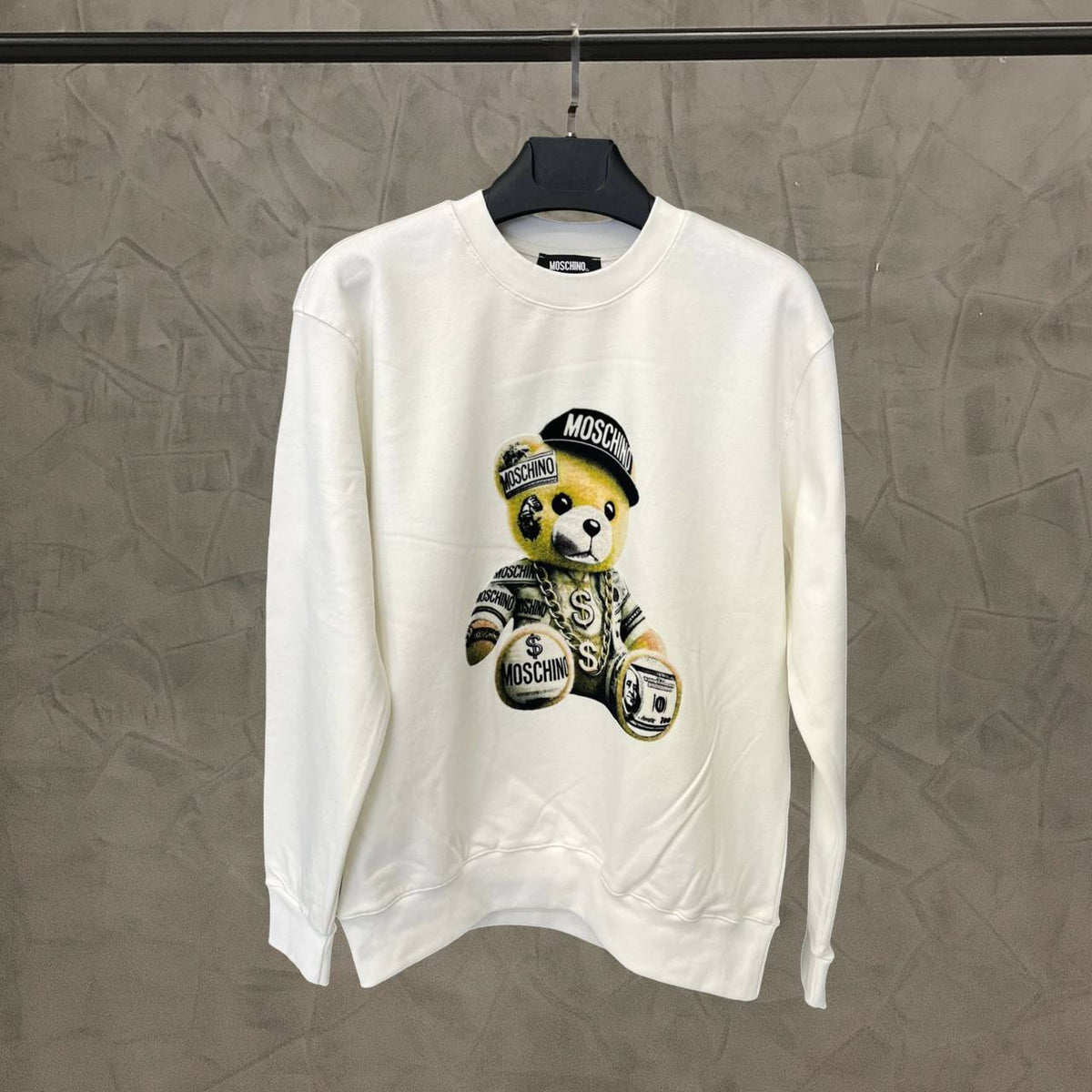 Hoodie White Moschino - MS 1623