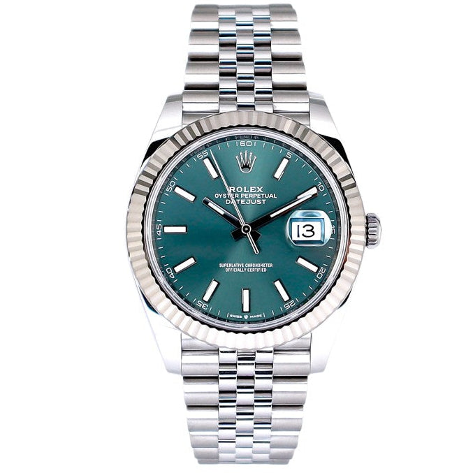 Date Just Green Dial