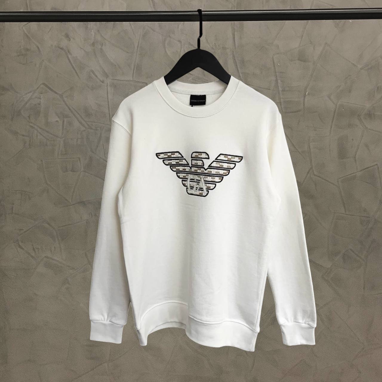 Hoodie white Emporio Armani     - EA7 1618