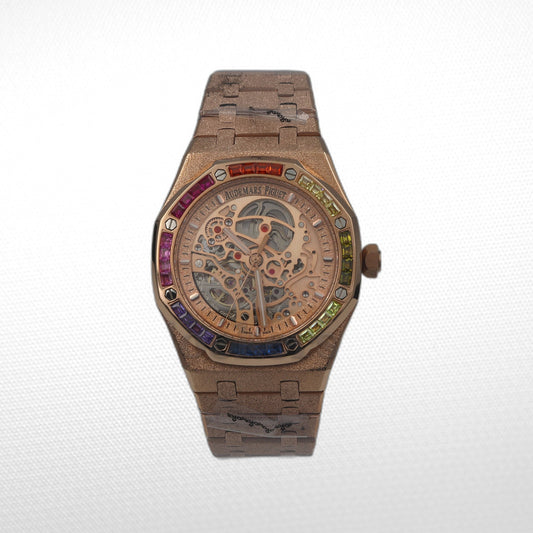 Audemars Piguet Royal Oak Double Balance Wheel Openworked Rainbow Double Balance Wheel Openworked