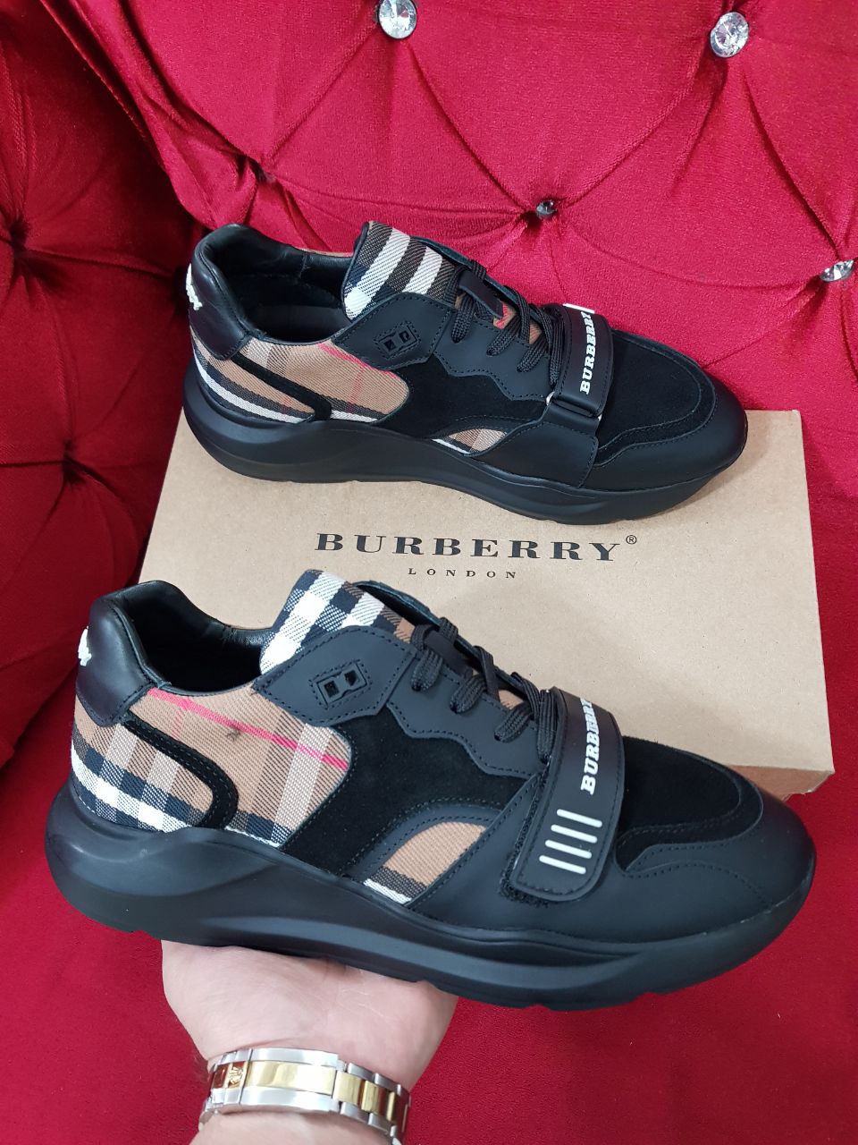 Burberry Vintage Check Sneakers Black