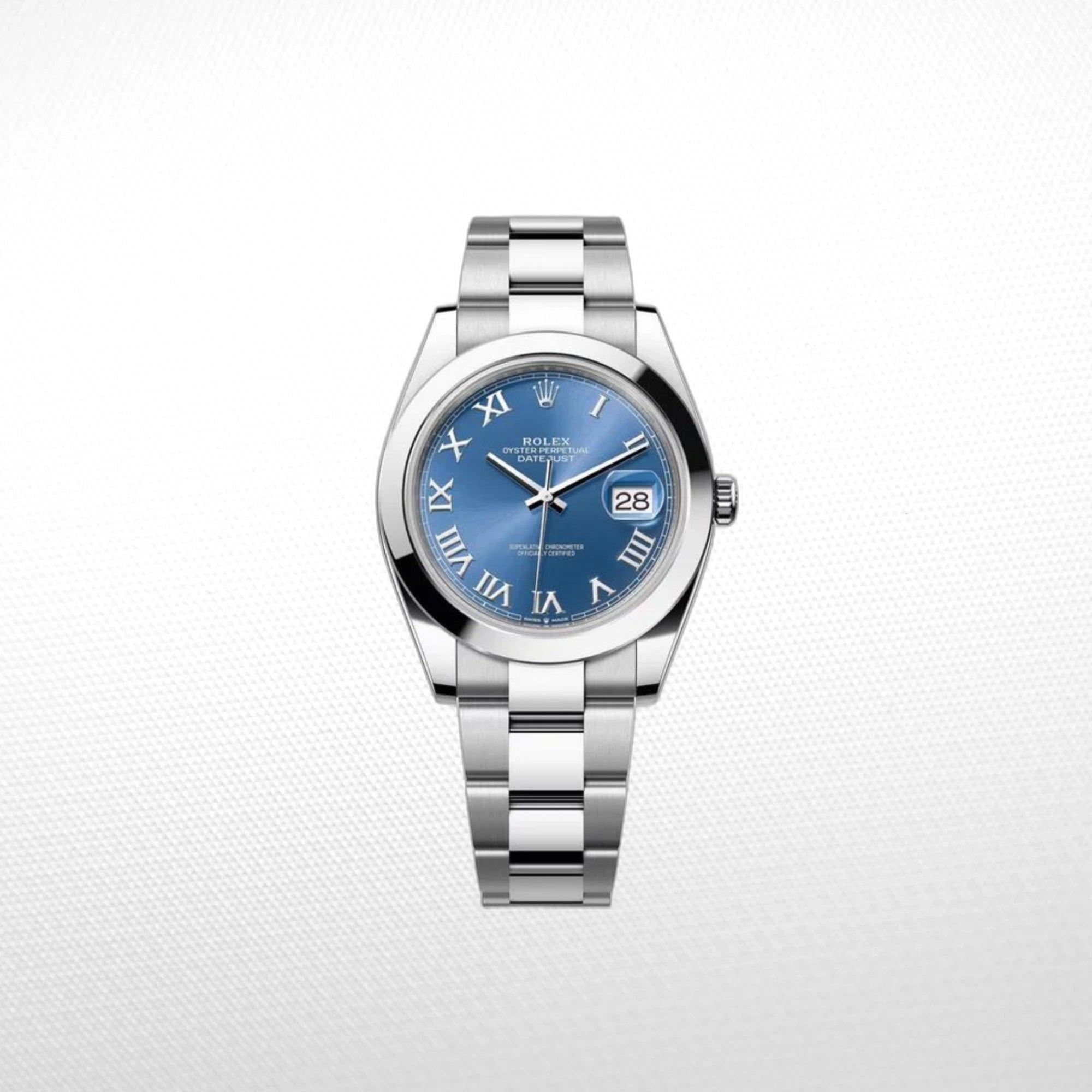 DATEJUST 41MM SS BLUE DIAL ROMAN MARKERS