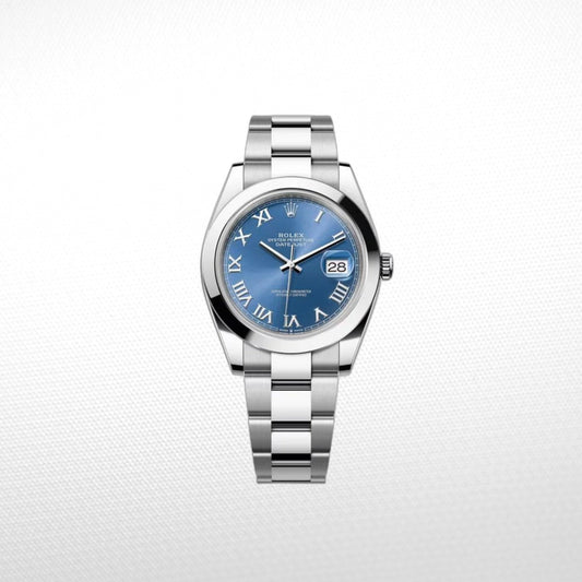 DATEJUST 41MM SS BLUE DIAL ROMAN MARKERS