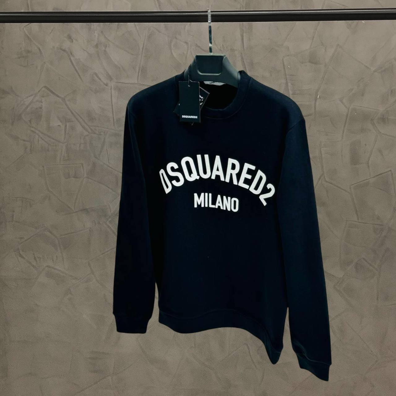 Hoodie Black Dsquared- DSQ 1584