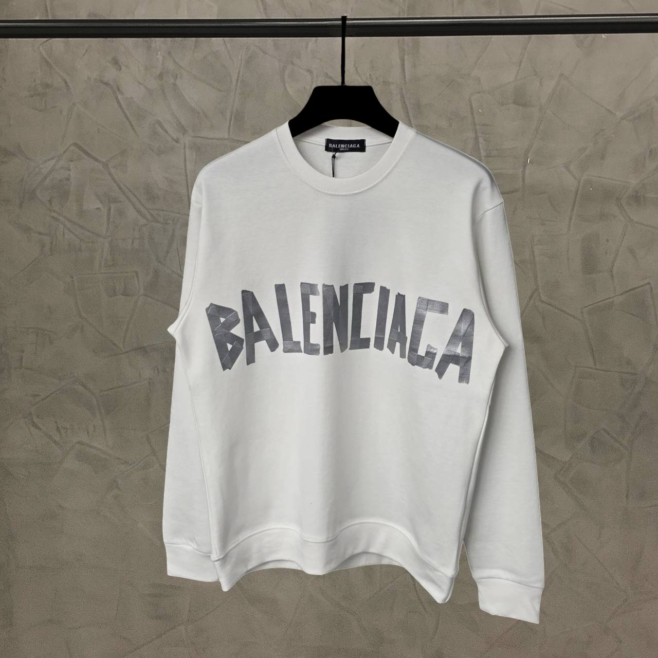 Hoodie white balenciaga  - bl 1611