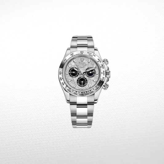 DAYT0NA 18K WHITE GOLD STEEL DIAL 40MM