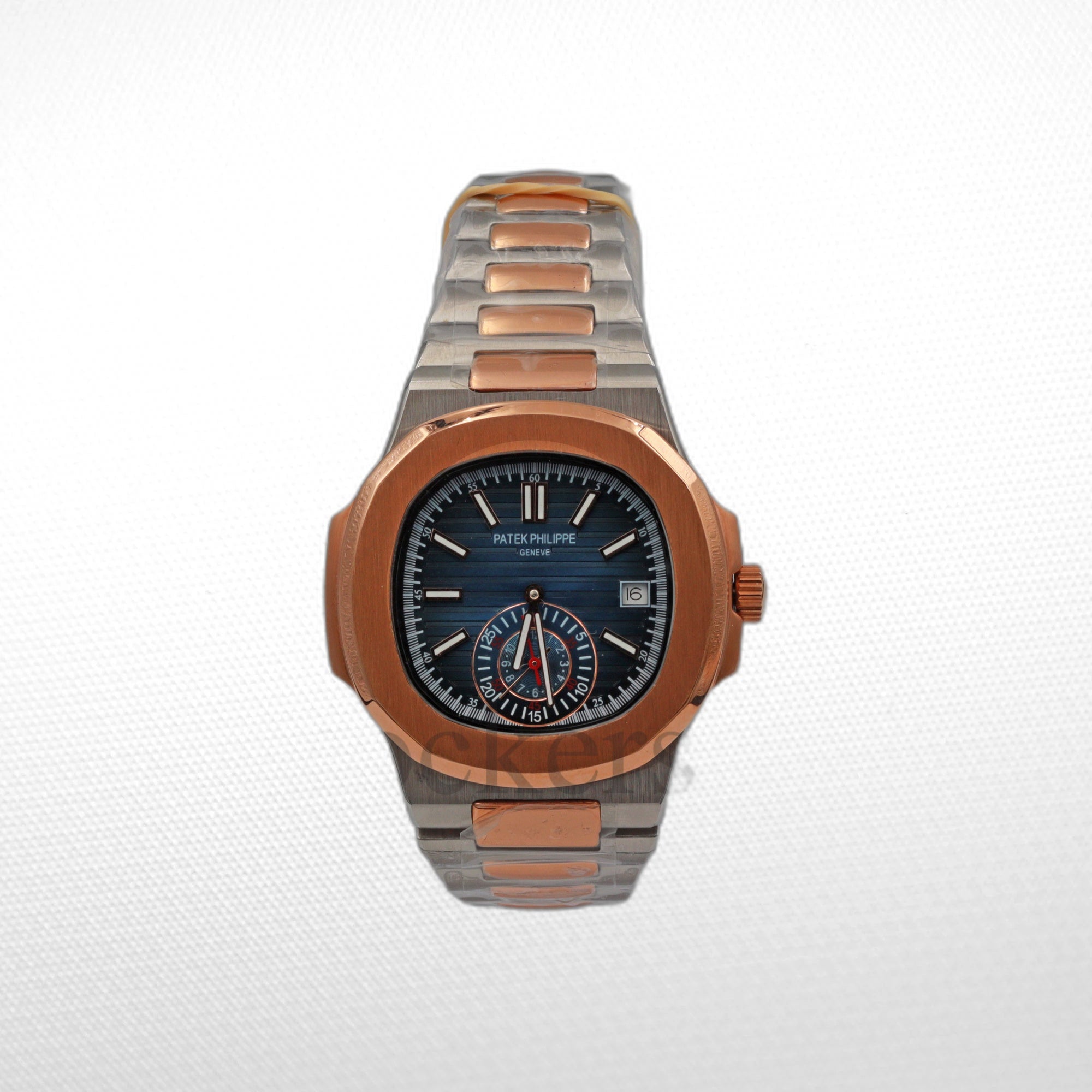 PATEK PHILIPPE NAUTILUS 2-TONE BLUE DIAL BRACELET