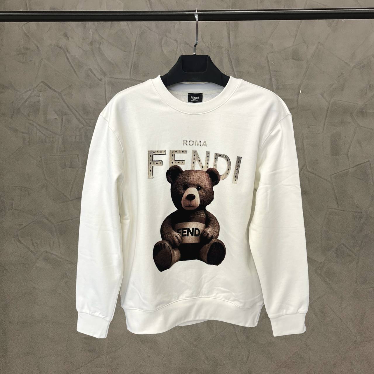 Hoodie white fendi - Fn 1619