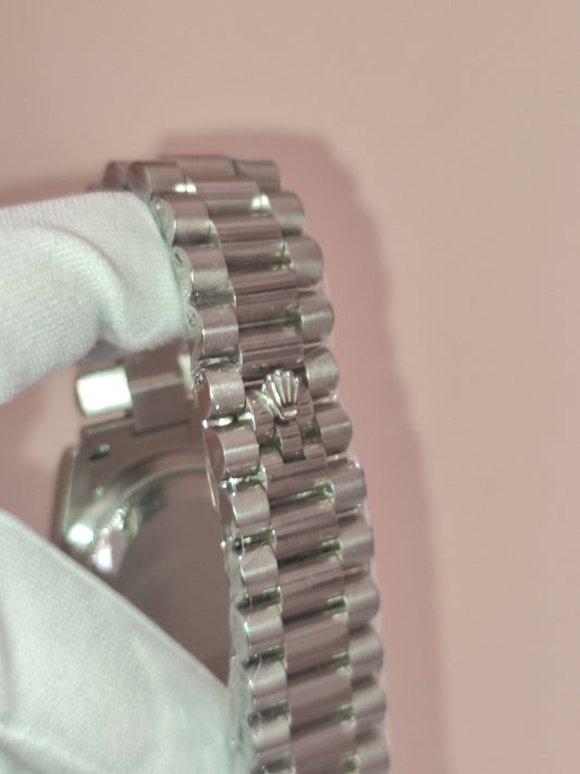 Day-Date 36 White Gold 128239 Silver Index President