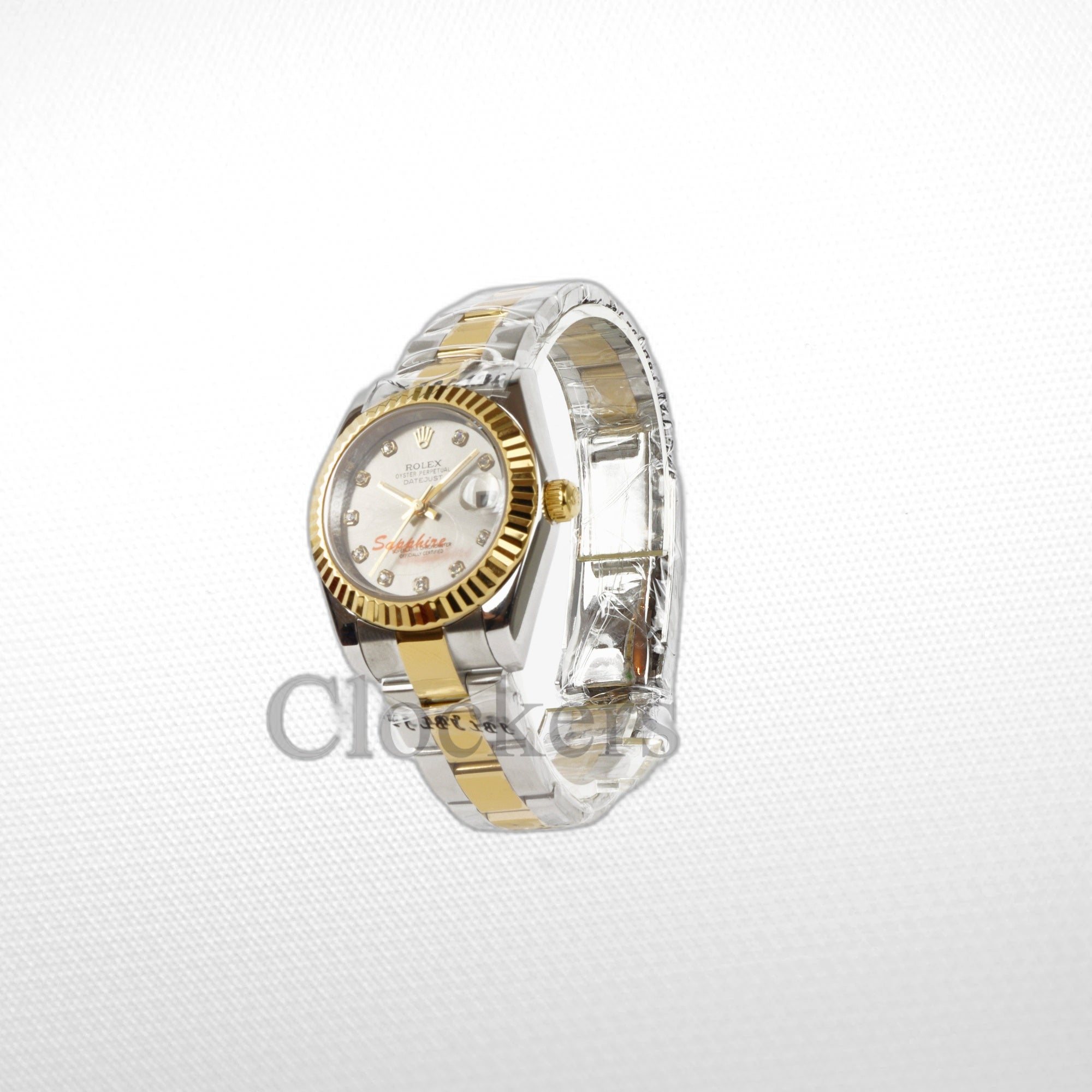 DATEJUST 31MM 2-TONE GOLD GRAY DIAL STICK MARKERS CLONE