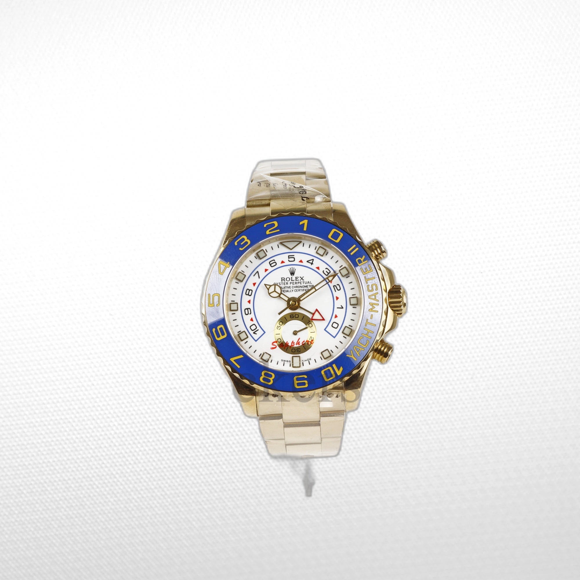 YACHT-MASTER II GOLD BLUE CERAMIC BEZEL 44MM CLONE