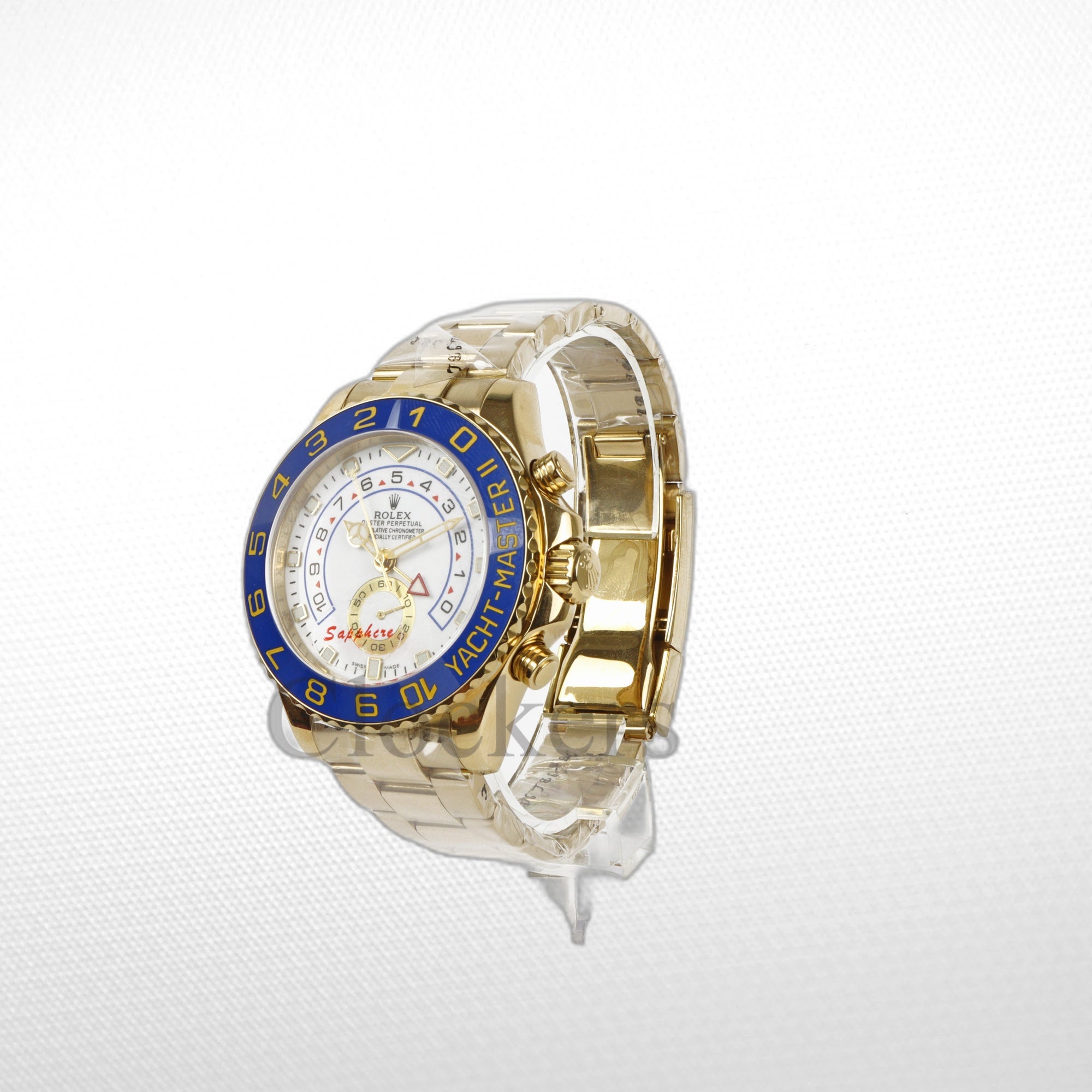 YACHT-MASTER II GOLD BLUE CERAMIC BEZEL 44MM CLONE