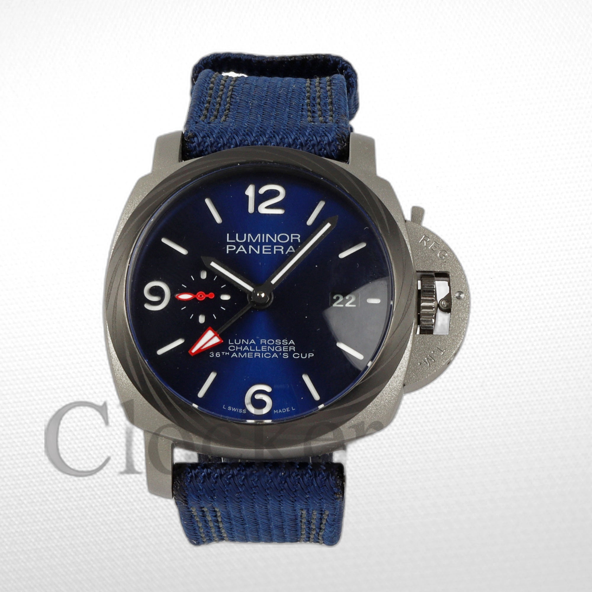 PANERAI LUMINOR 1950 3 DAYS GMT AUTOMATIC CERAMICA BLUE 44MM CLONE