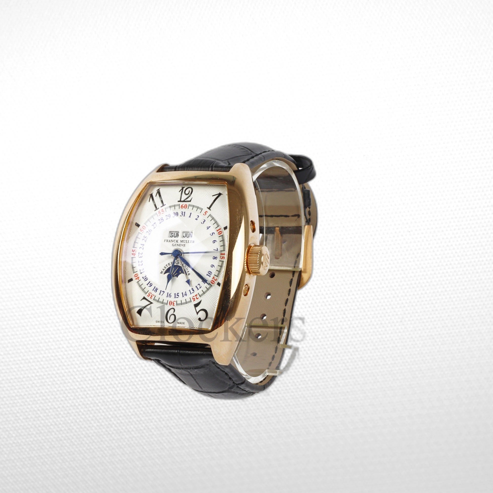 FRANCK MULLER MARINER GOLD WHITE BLACK MARKERS MOON 50MM CLONE