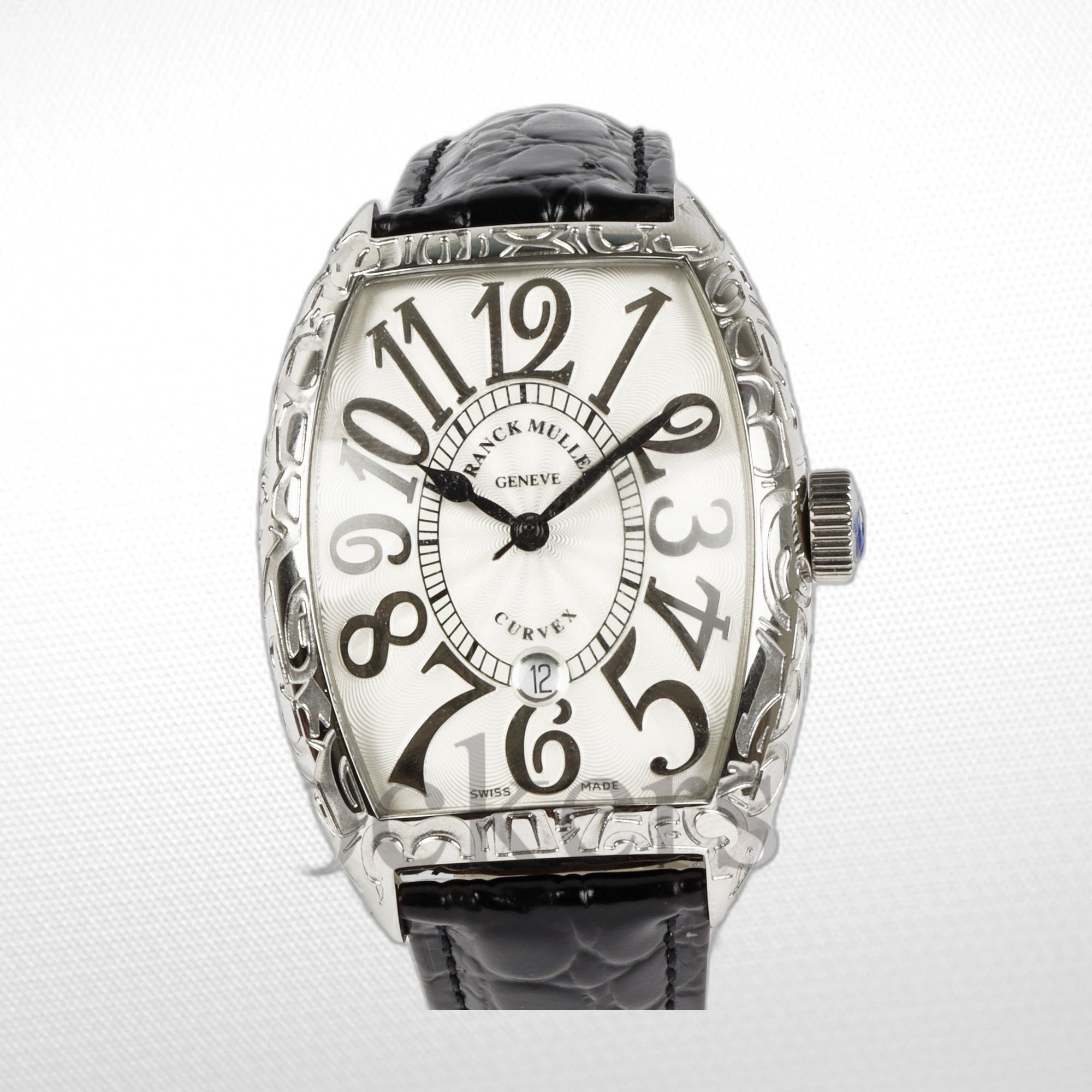 FRANCK MULLER MARINER SILVER WHITE BLACK MARKERS 50MM CLONE