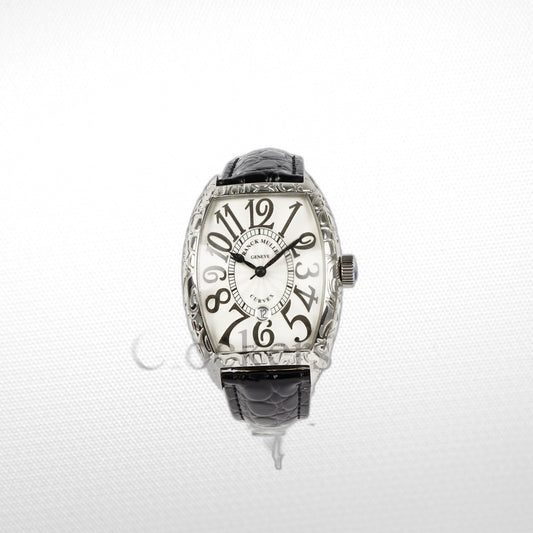 FRANCK MULLER MARINER SILVER WHITE BLACK MARKERS 50MM CLONE