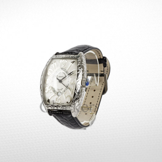 FRANCK MULLER MARINER SILVER WHITE BLACK MARKERS 50MM CLONE