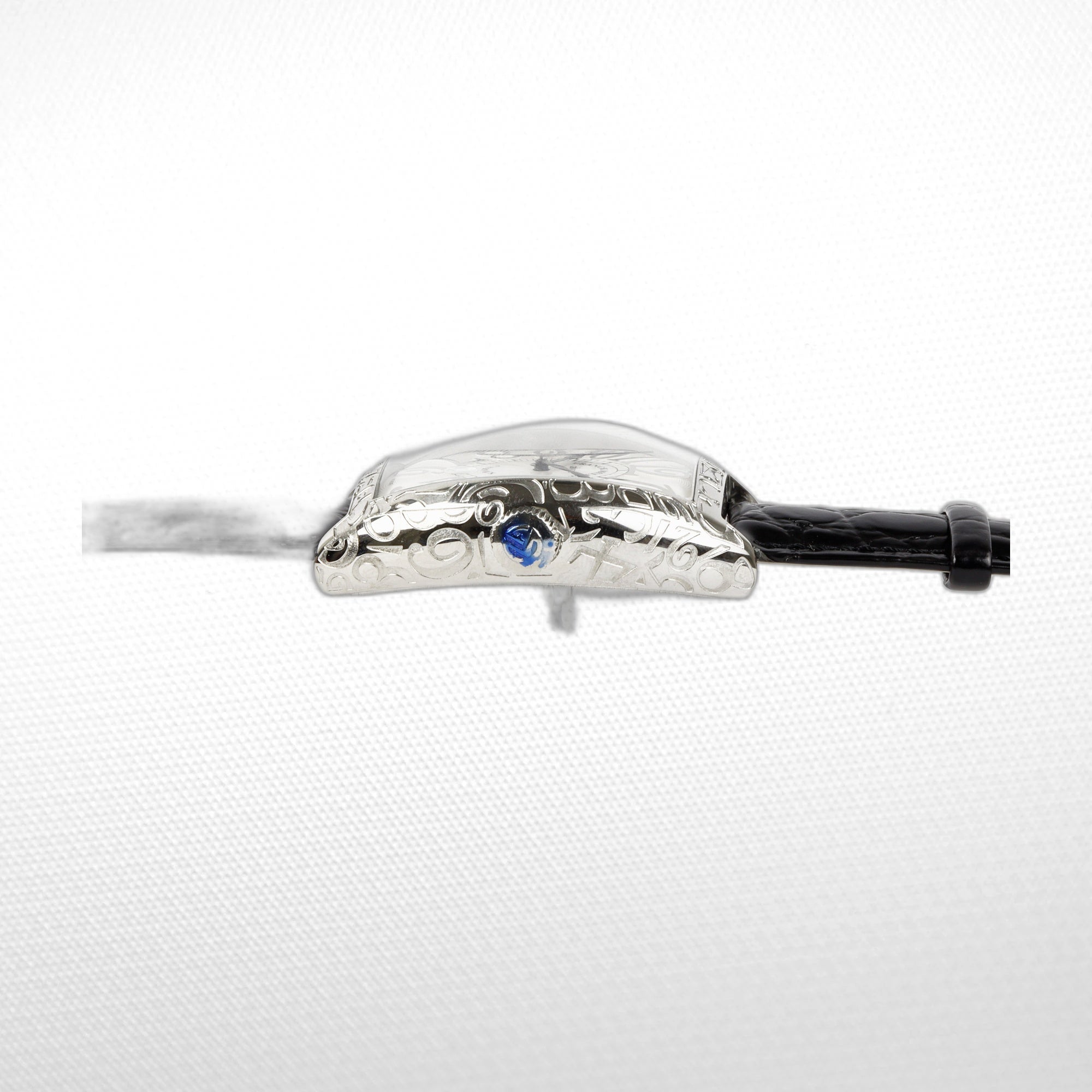 FRANCK MULLER MARINER SILVER WHITE BLACK MARKERS 50MM CLONE